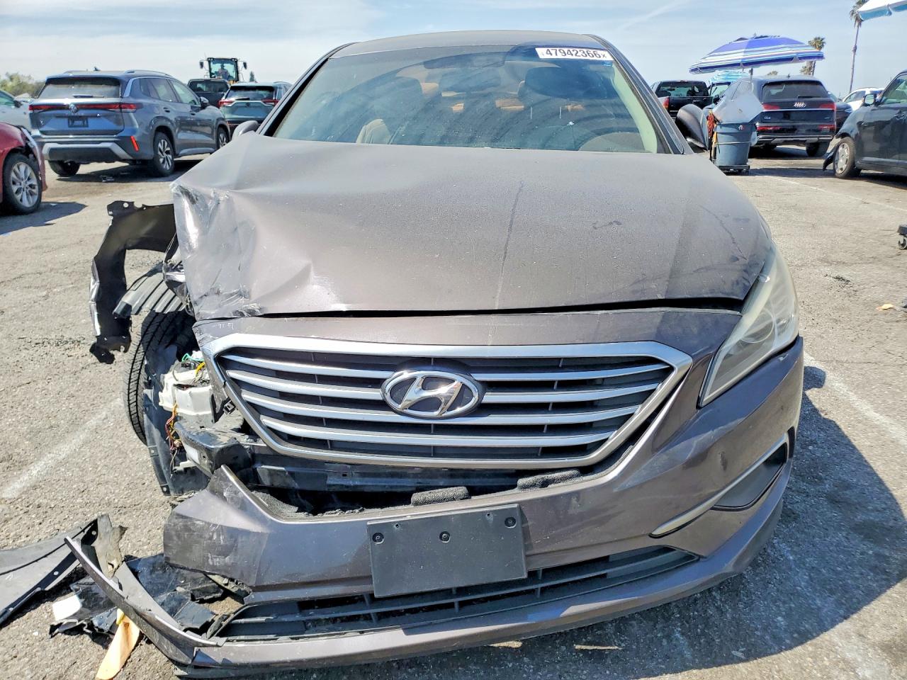2017 Hyundai Sonata Se Brown vin: 5NPE24AF9HH595651