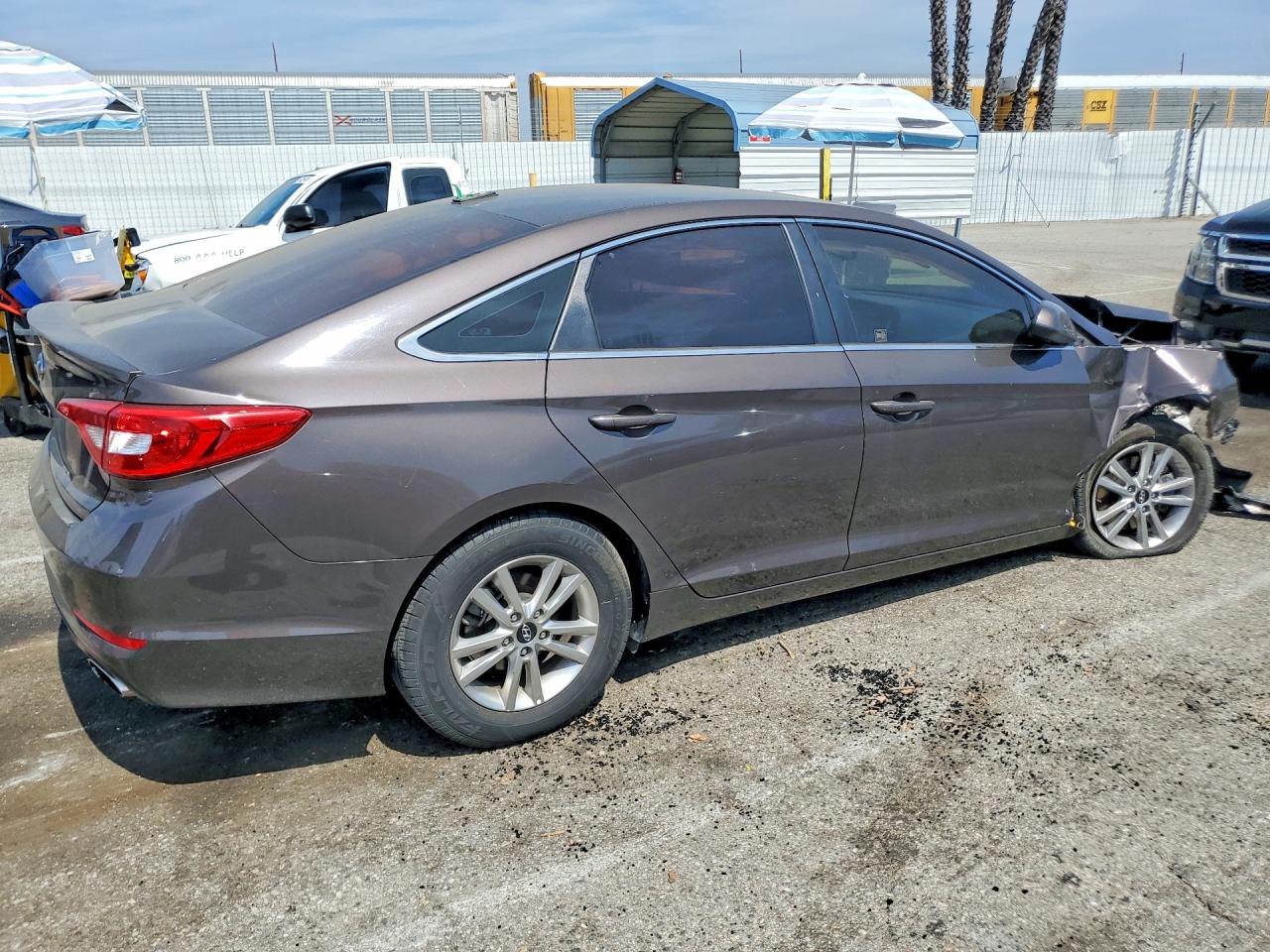 2017 Hyundai Sonata Se Brown vin: 5NPE24AF9HH595651