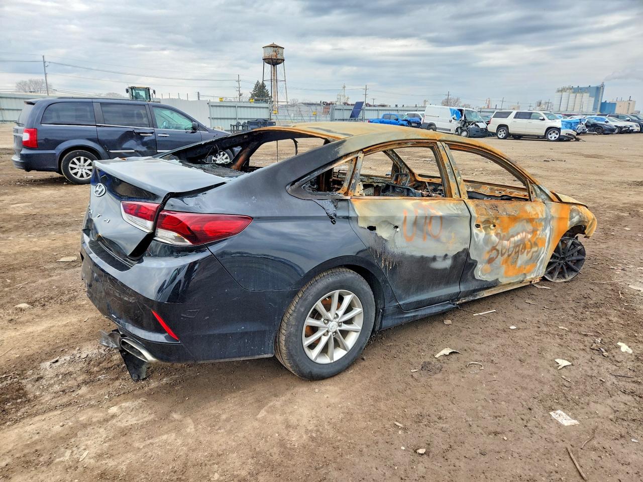 2018 Hyundai Sonata Se Burn vin: 5NPE24AF9JH605214