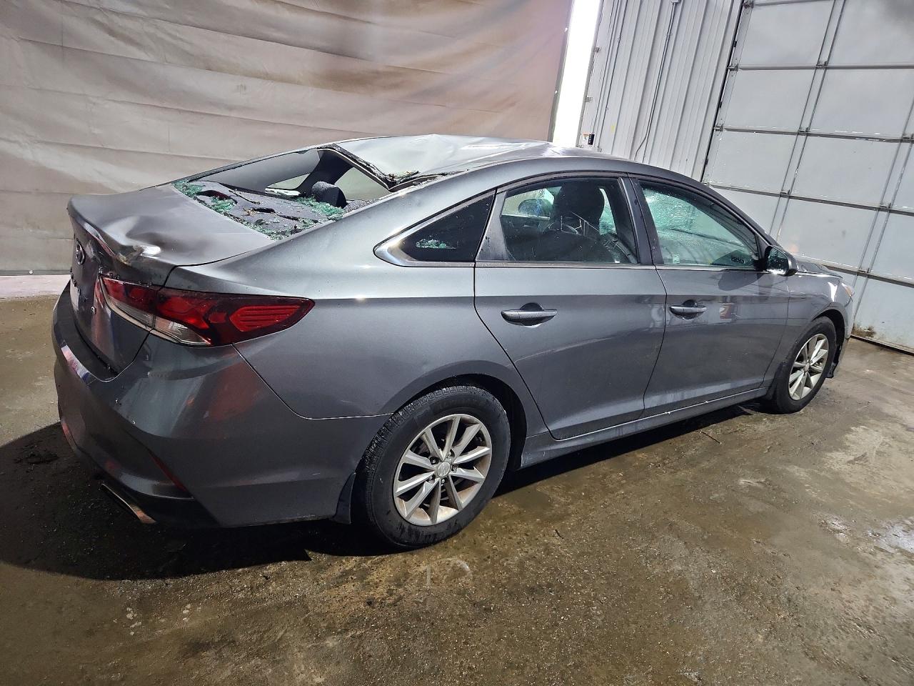 2018 Hyundai Sonata Se Gray vin: 5NPE24AF9JH648547