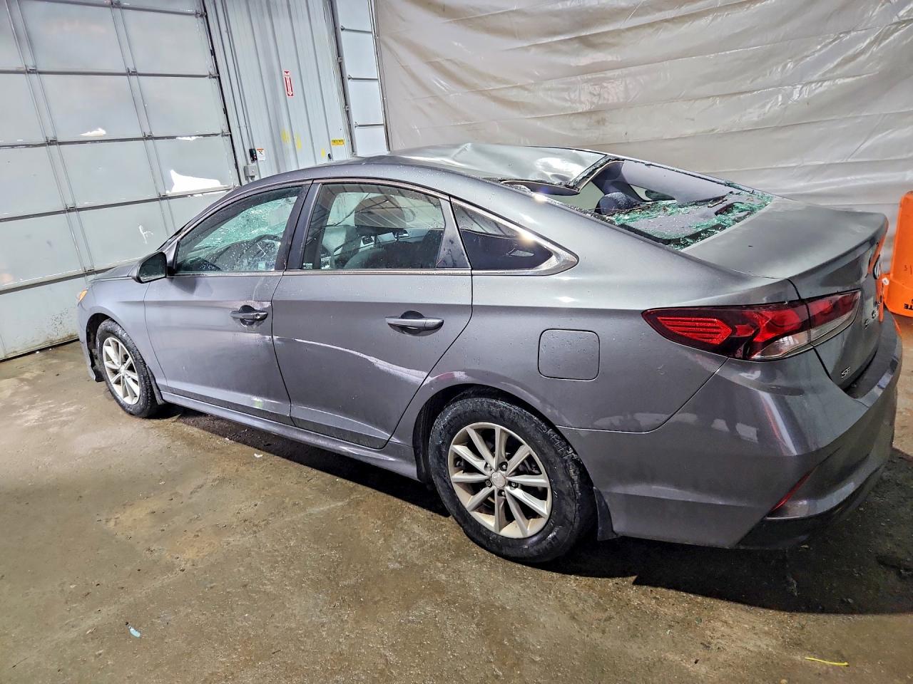 2018 Hyundai Sonata Se Gray vin: 5NPE24AF9JH648547