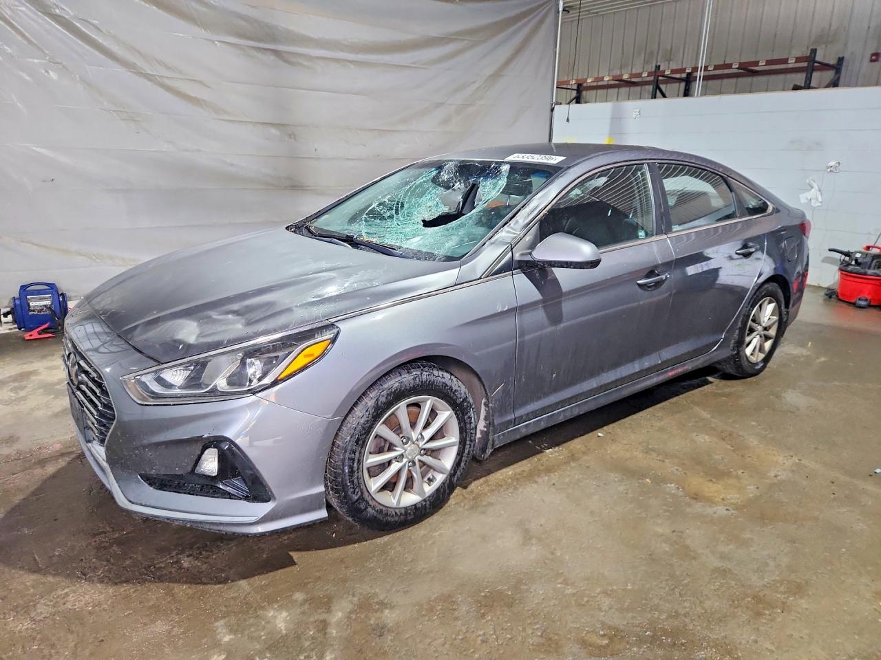 2018 Hyundai Sonata Se Gray vin: 5NPE24AF9JH648547