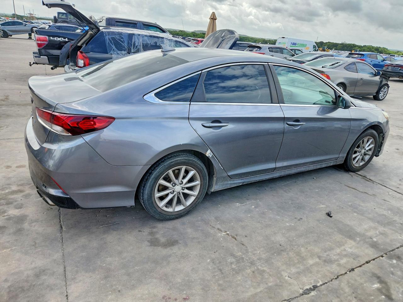 2018 Hyundai Sonata Se Gray vin: 5NPE24AF9JH714448