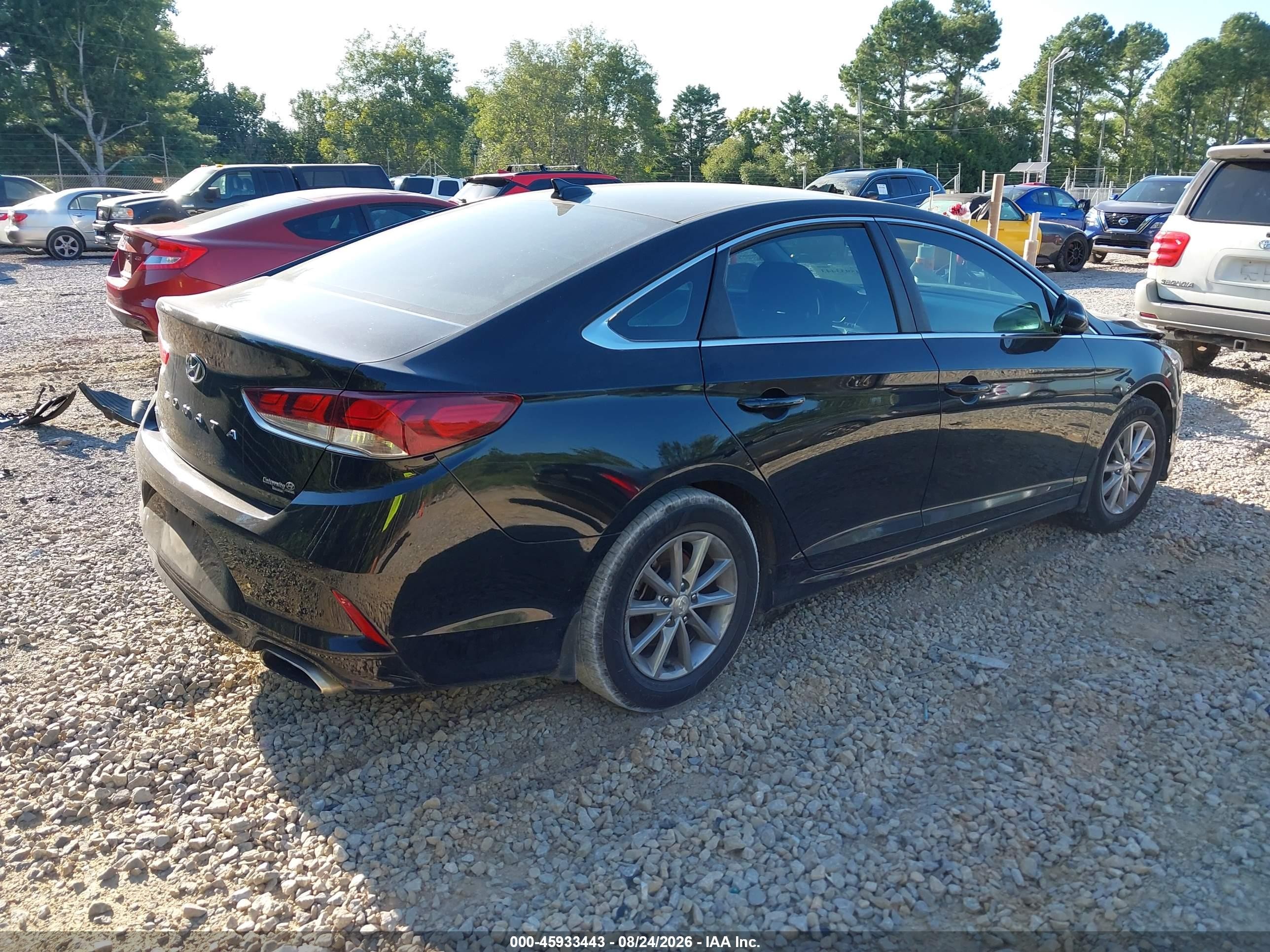 2019 Hyundai Sonata Se Black vin: 5NPE24AF9KH741487