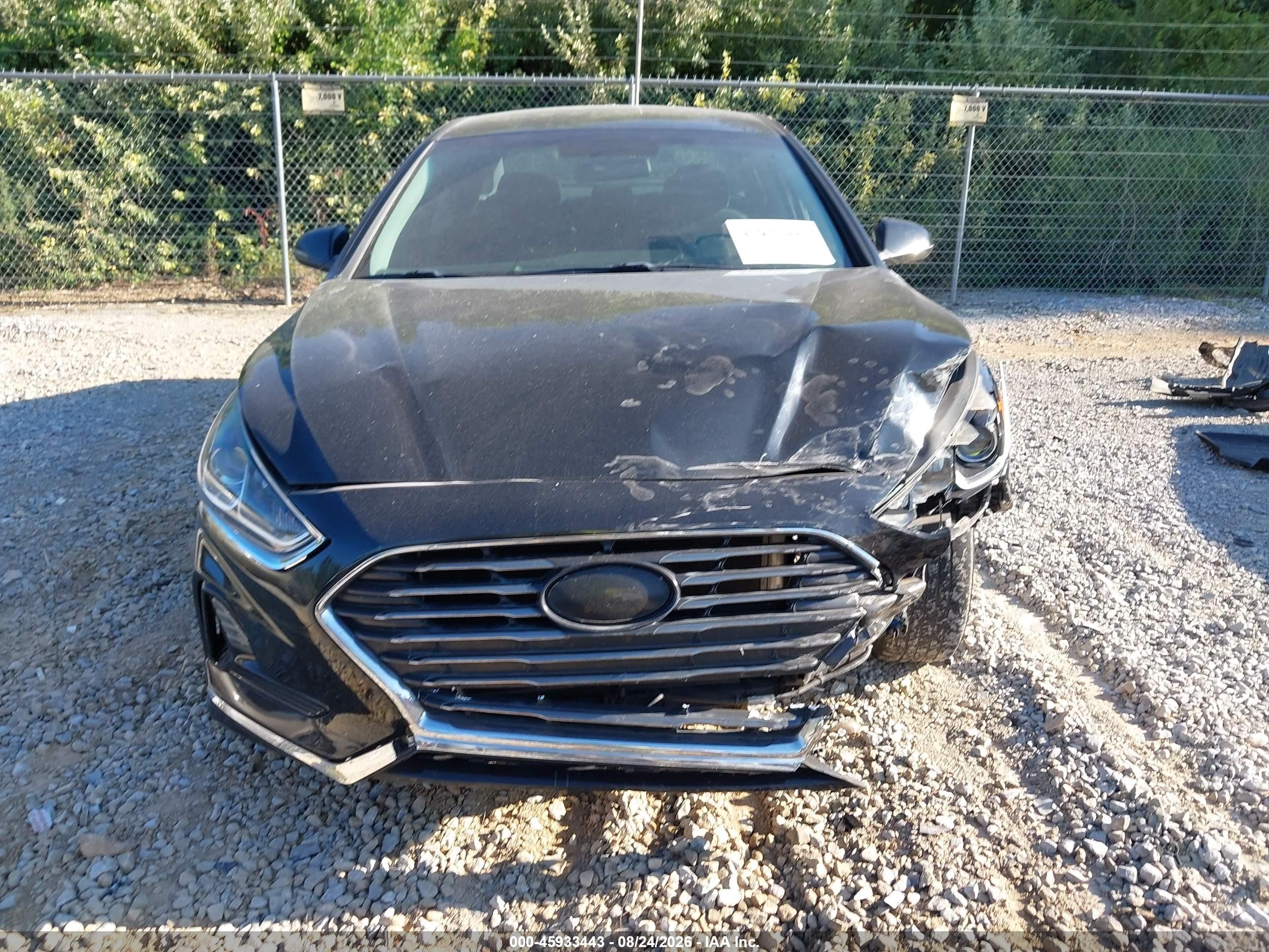 2019 Hyundai Sonata Se Black vin: 5NPE24AF9KH741487