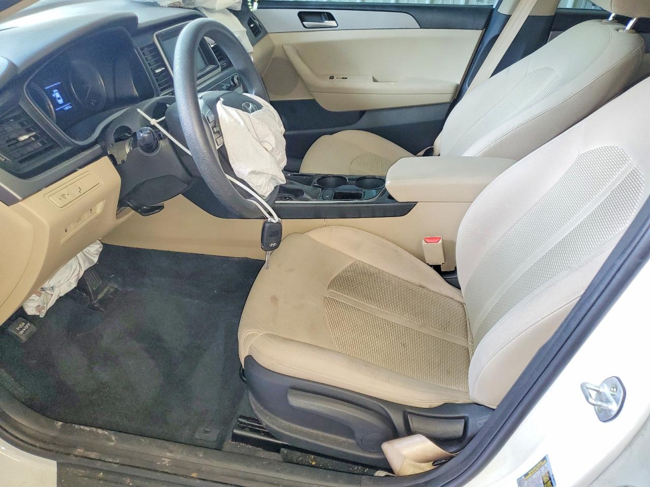 2019 Hyundai Sonata Se White vin: 5NPE24AF9KH786221