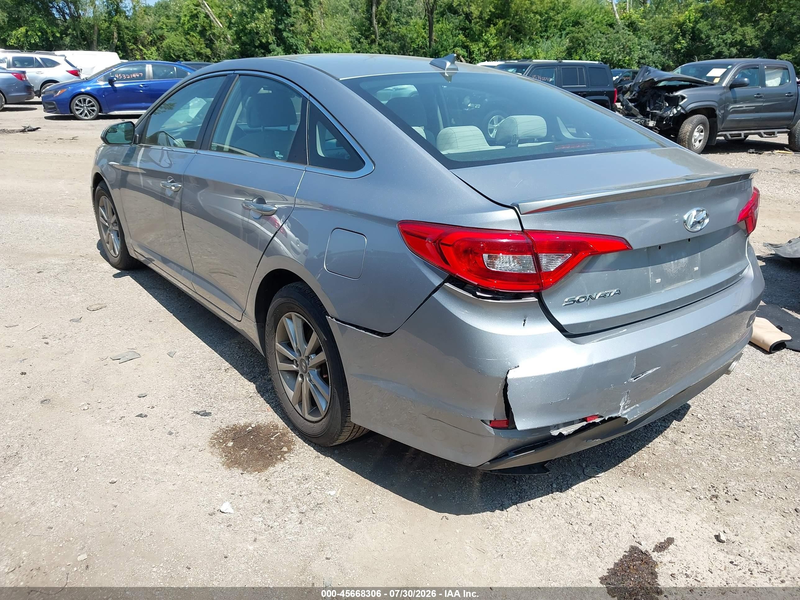 2015 Hyundai Sonata Se Silver vin: 5NPE24AFXFH002246