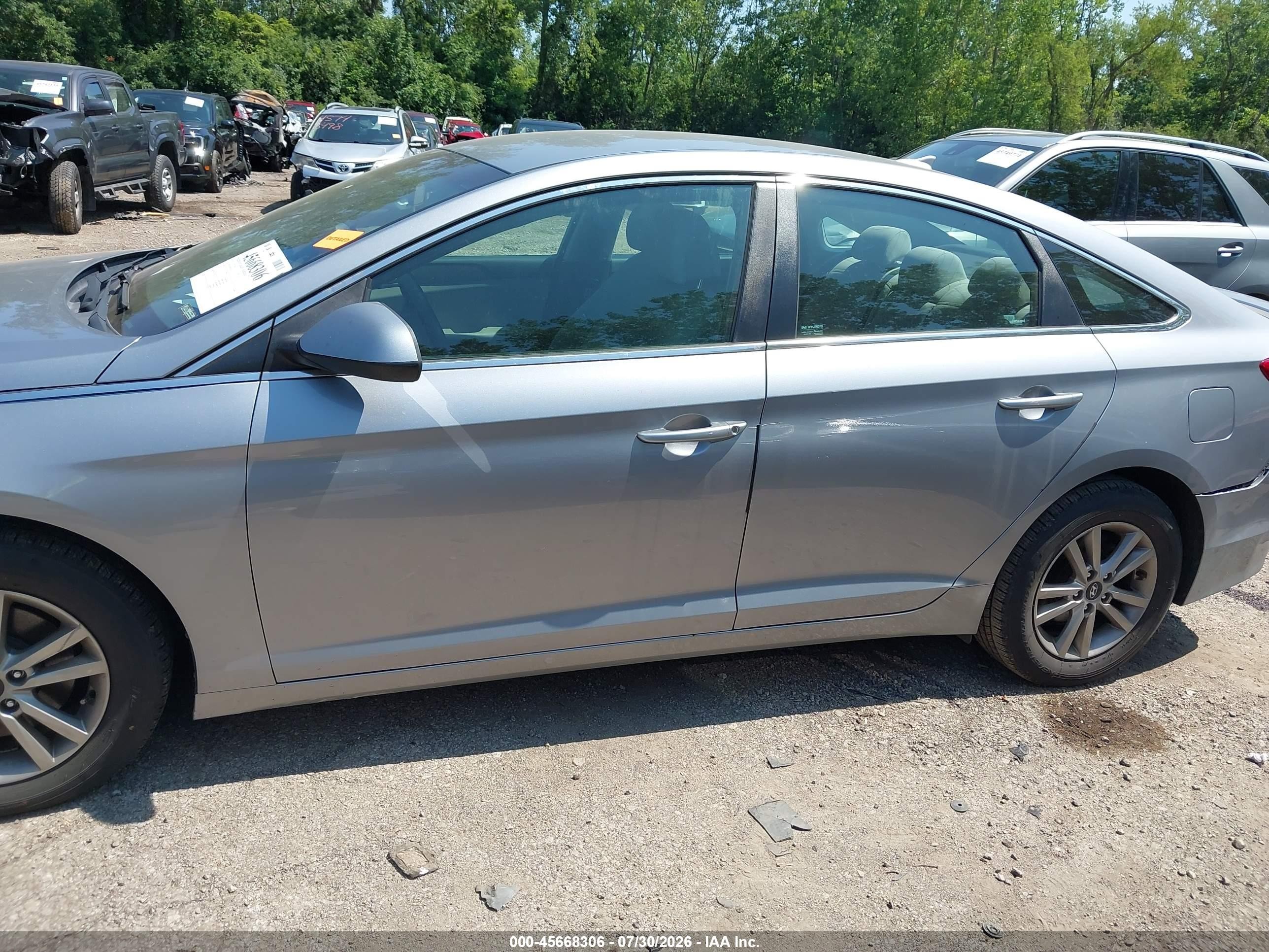 2015 Hyundai Sonata Se Silver vin: 5NPE24AFXFH002246
