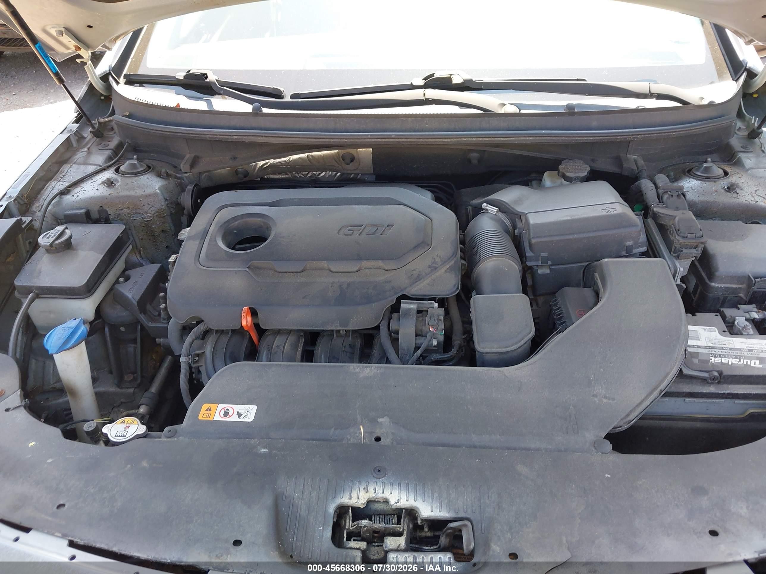 2015 Hyundai Sonata Se Silver vin: 5NPE24AFXFH002246