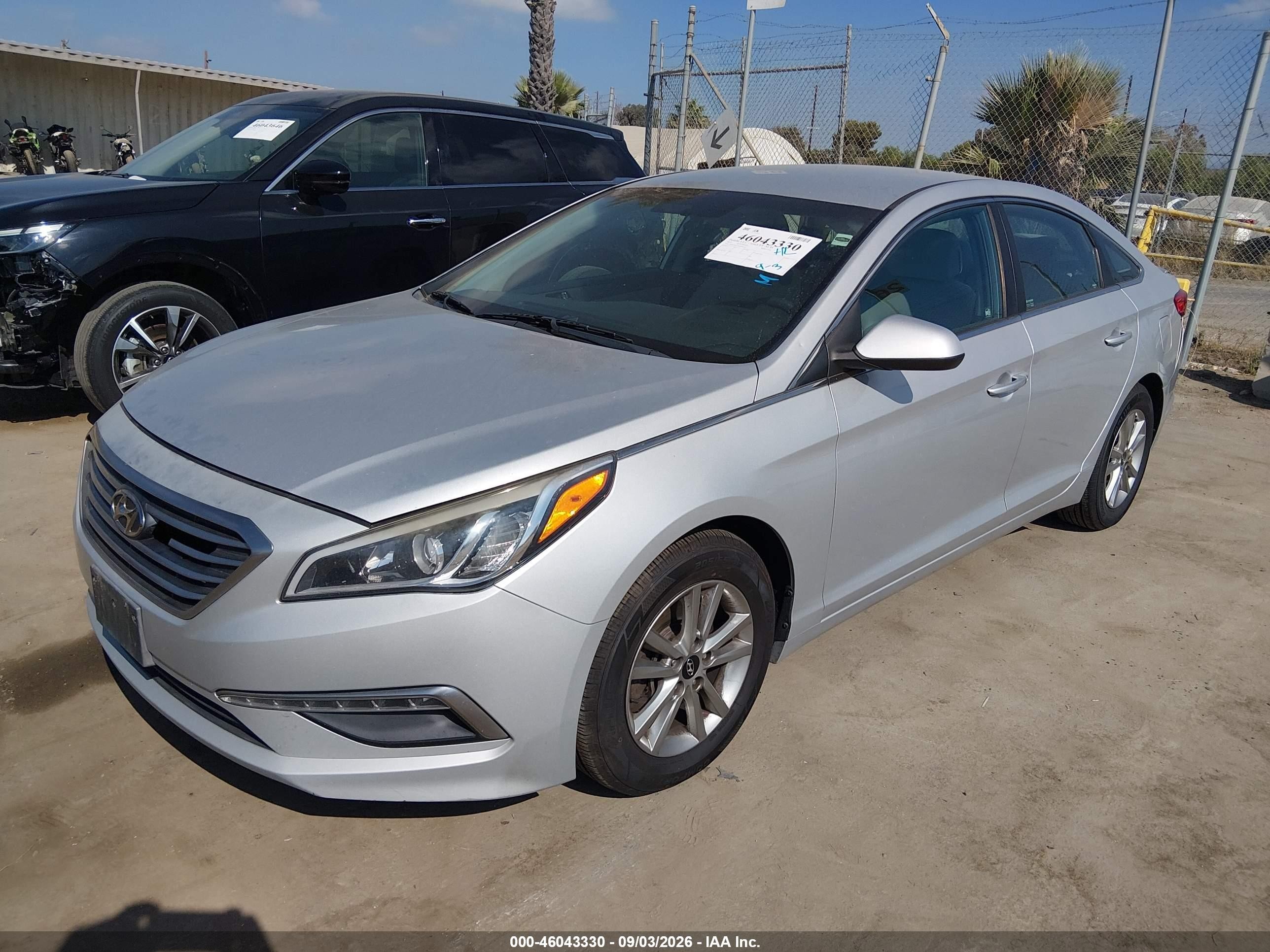 2015 Hyundai Sonata Se Silver vin: 5NPE24AFXFH003428