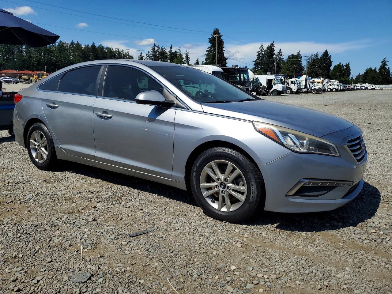 2015 Hyundai Sonata Se Silver vin: 5NPE24AFXFH004515