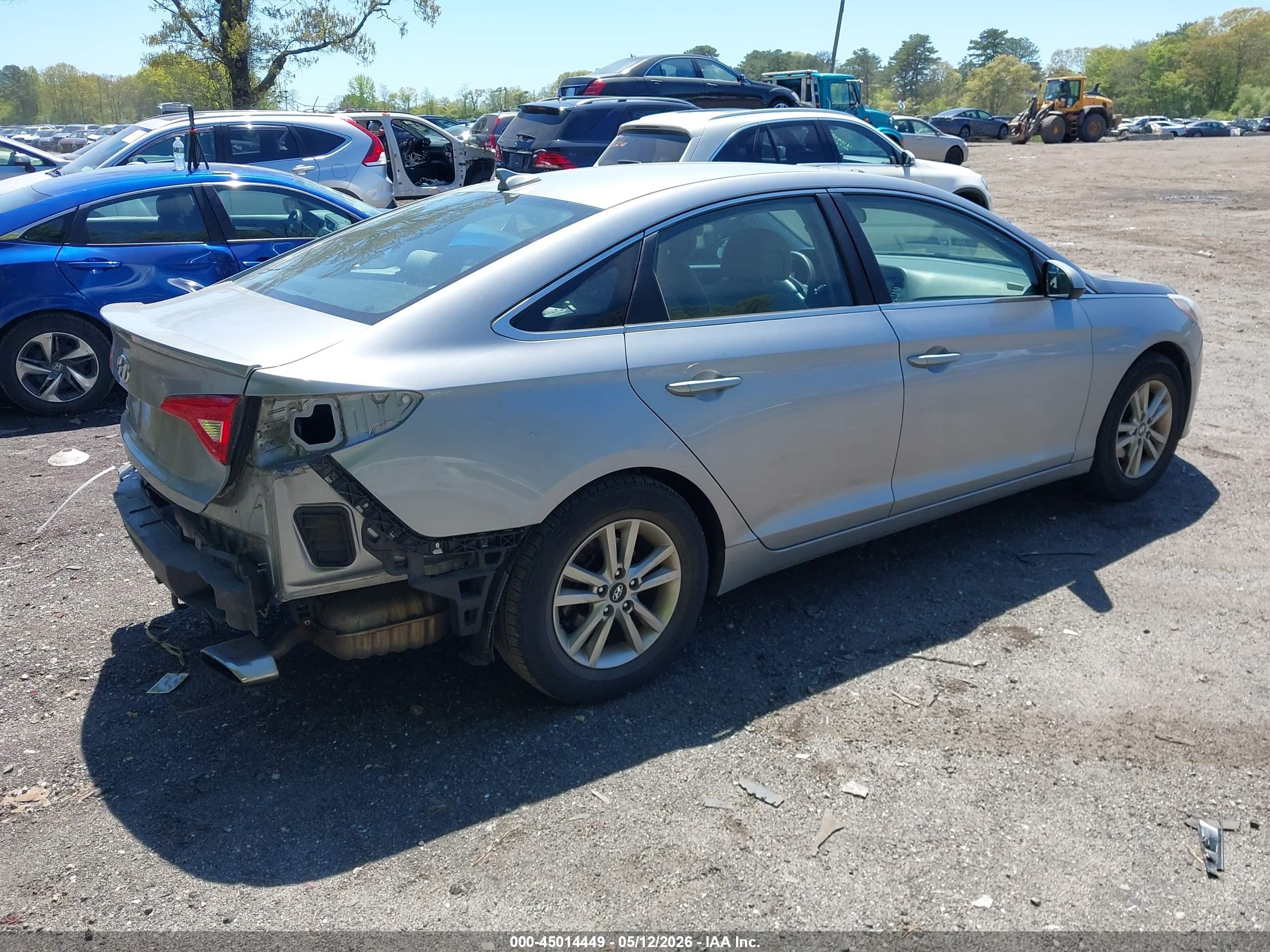2015 Hyundai Sonata Se Silver vin: 5NPE24AFXFH008726