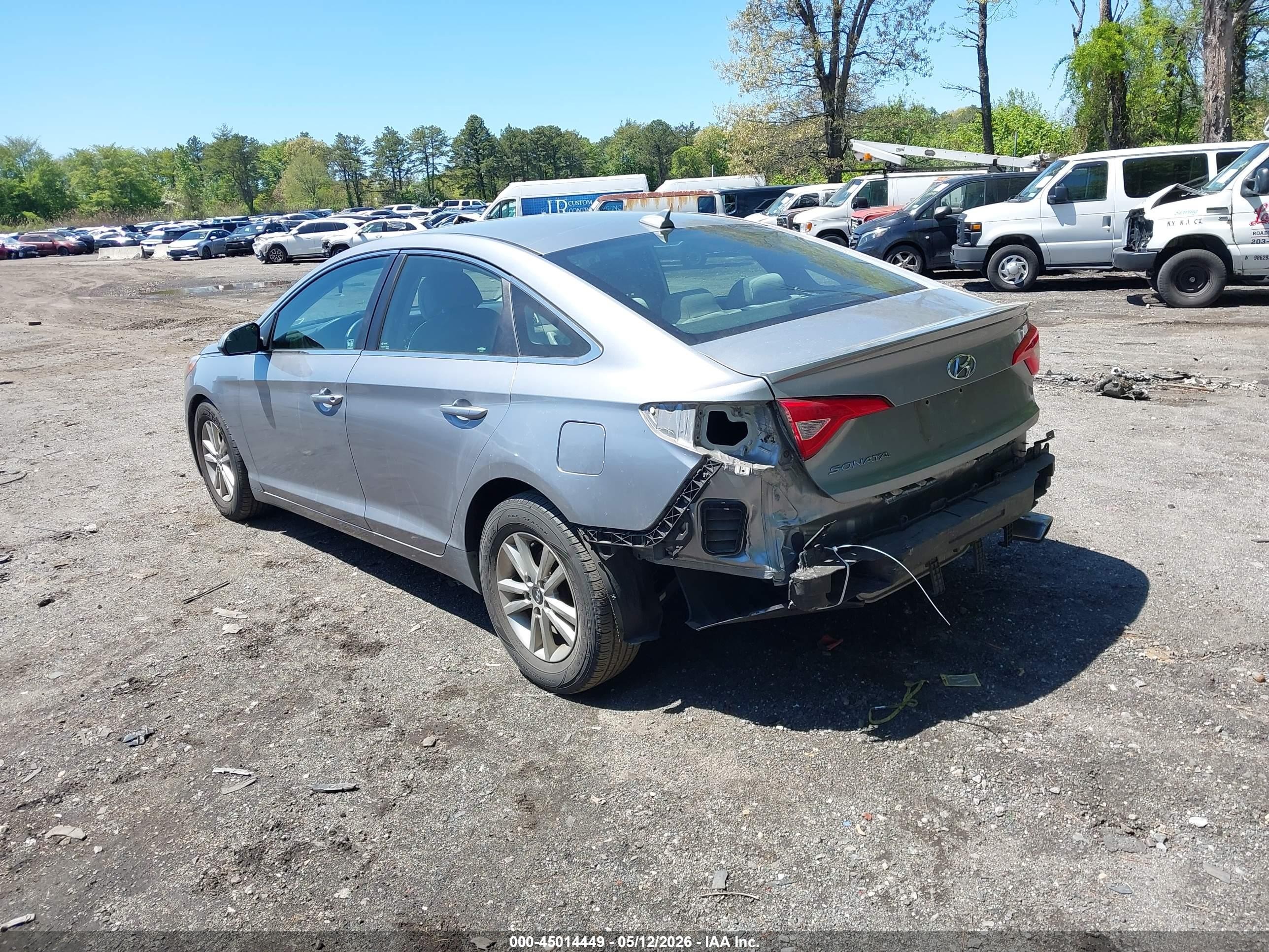 2015 Hyundai Sonata Se Silver vin: 5NPE24AFXFH008726
