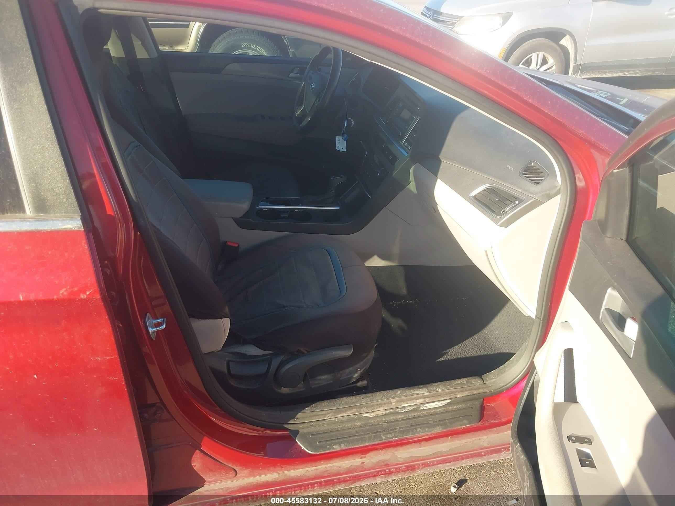 2015 Hyundai Sonata Se Red vin: 5NPE24AFXFH010928