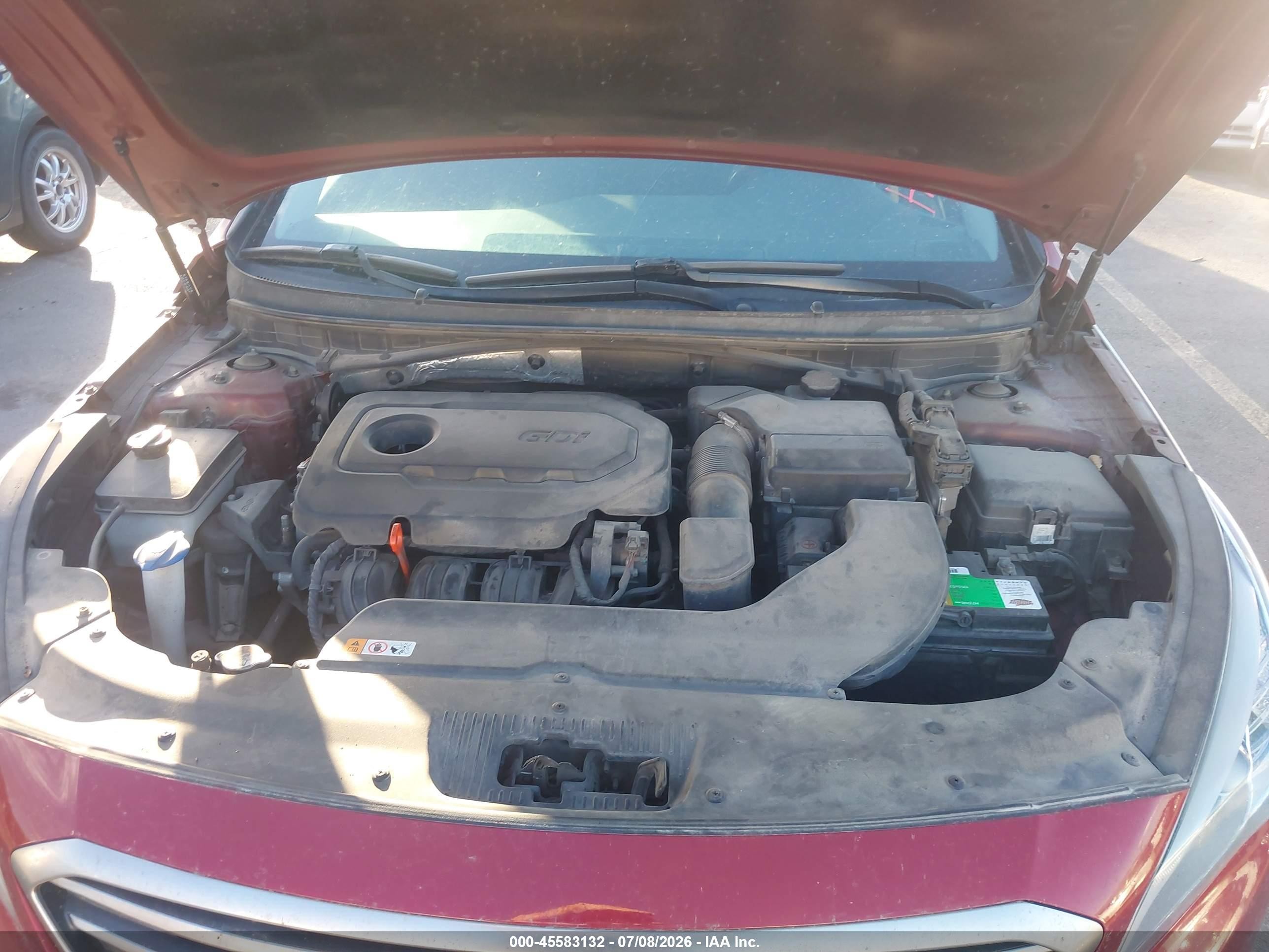2015 Hyundai Sonata Se Red vin: 5NPE24AFXFH010928