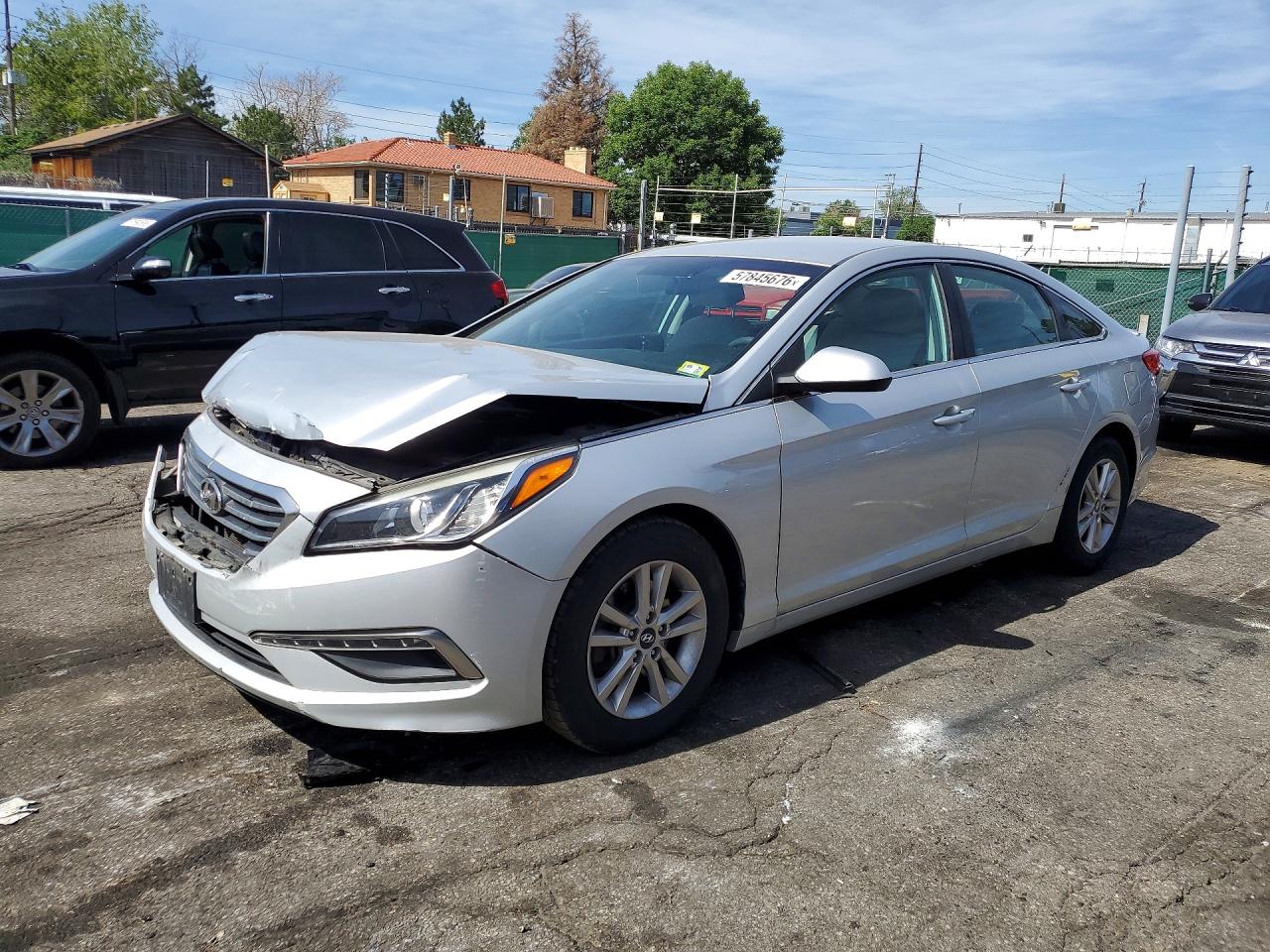 2015 Hyundai Sonata Se Серебряный vin: 5NPE24AFXFH016728