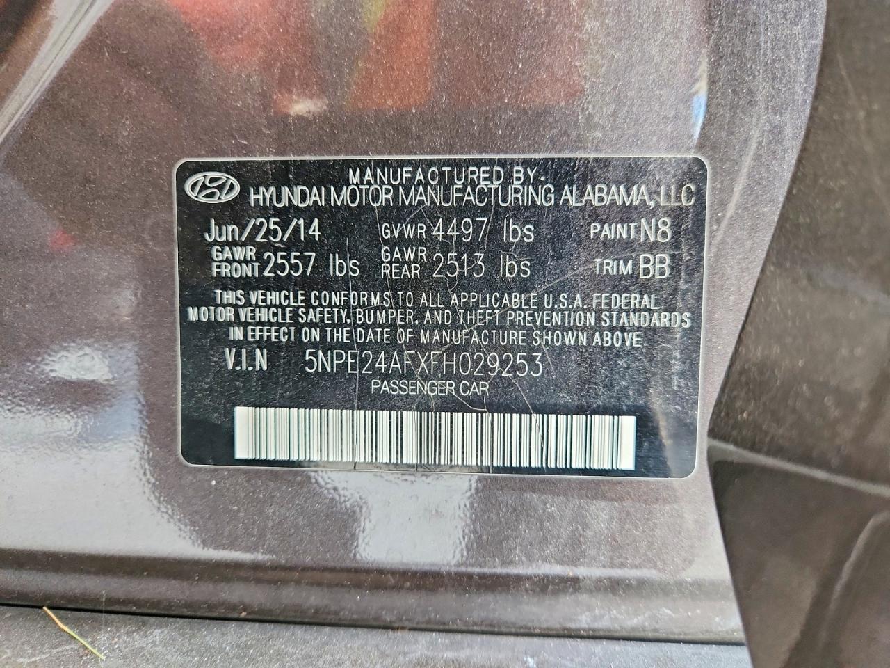 2015 Hyundai Sonata Se Brown vin: 5NPE24AFXFH029253