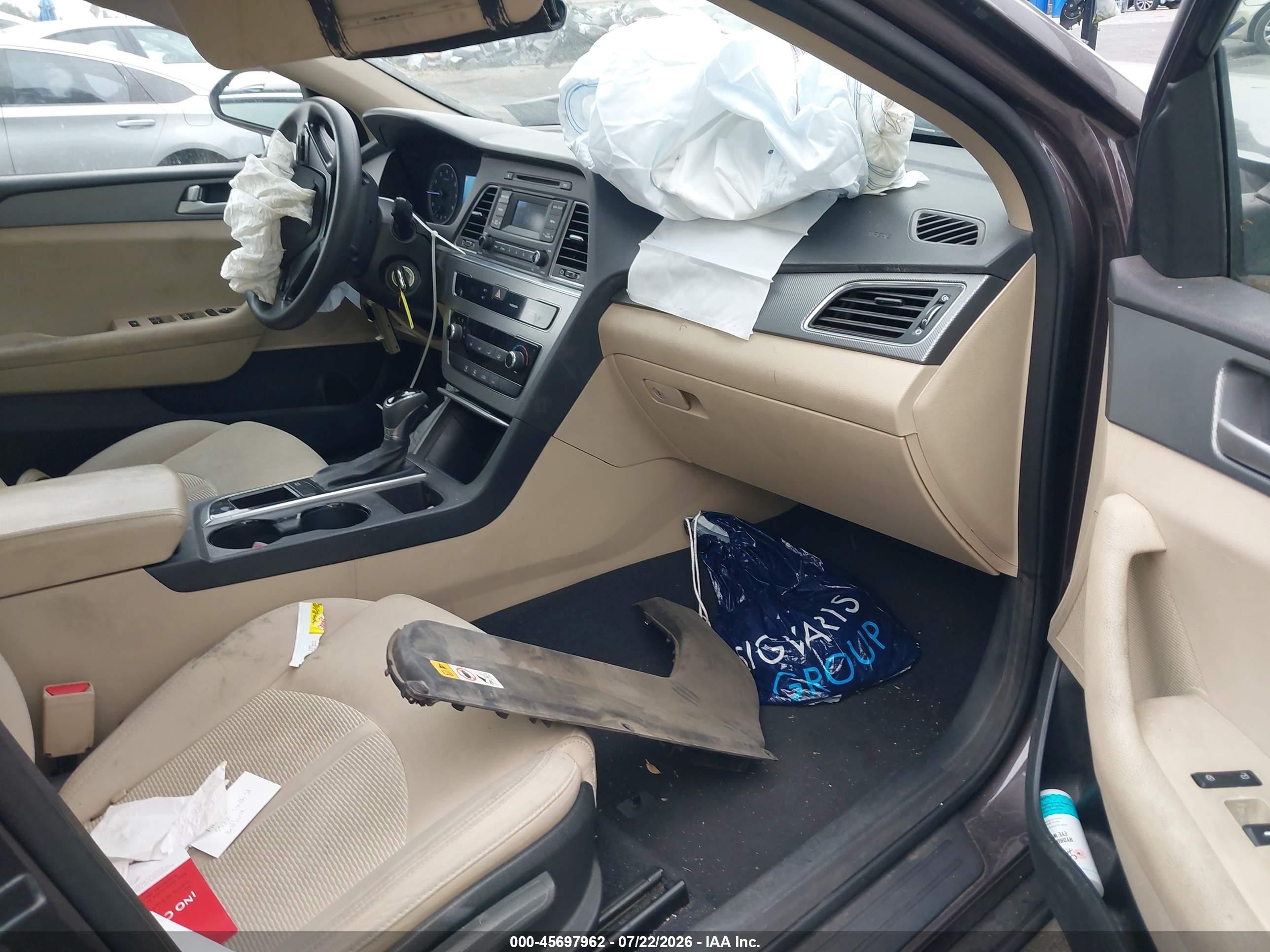 2015 Hyundai Sonata Se Серый vin: 5NPE24AFXFH038048