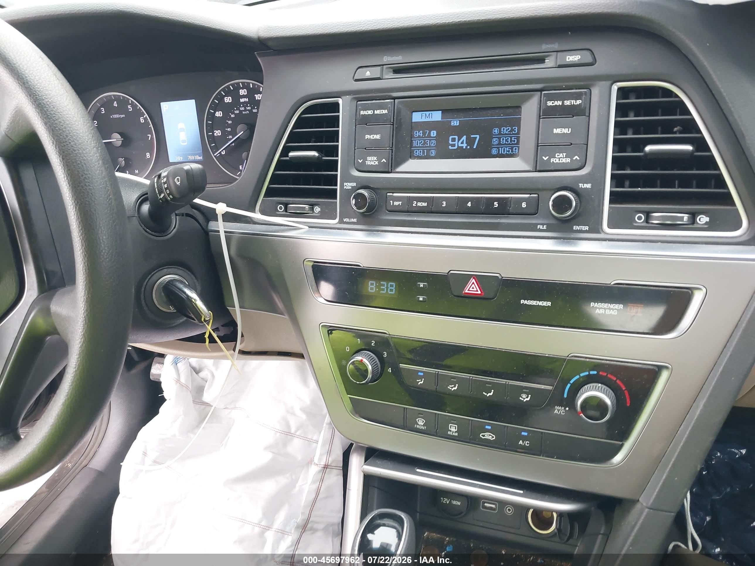 2015 Hyundai Sonata Se Серый vin: 5NPE24AFXFH038048