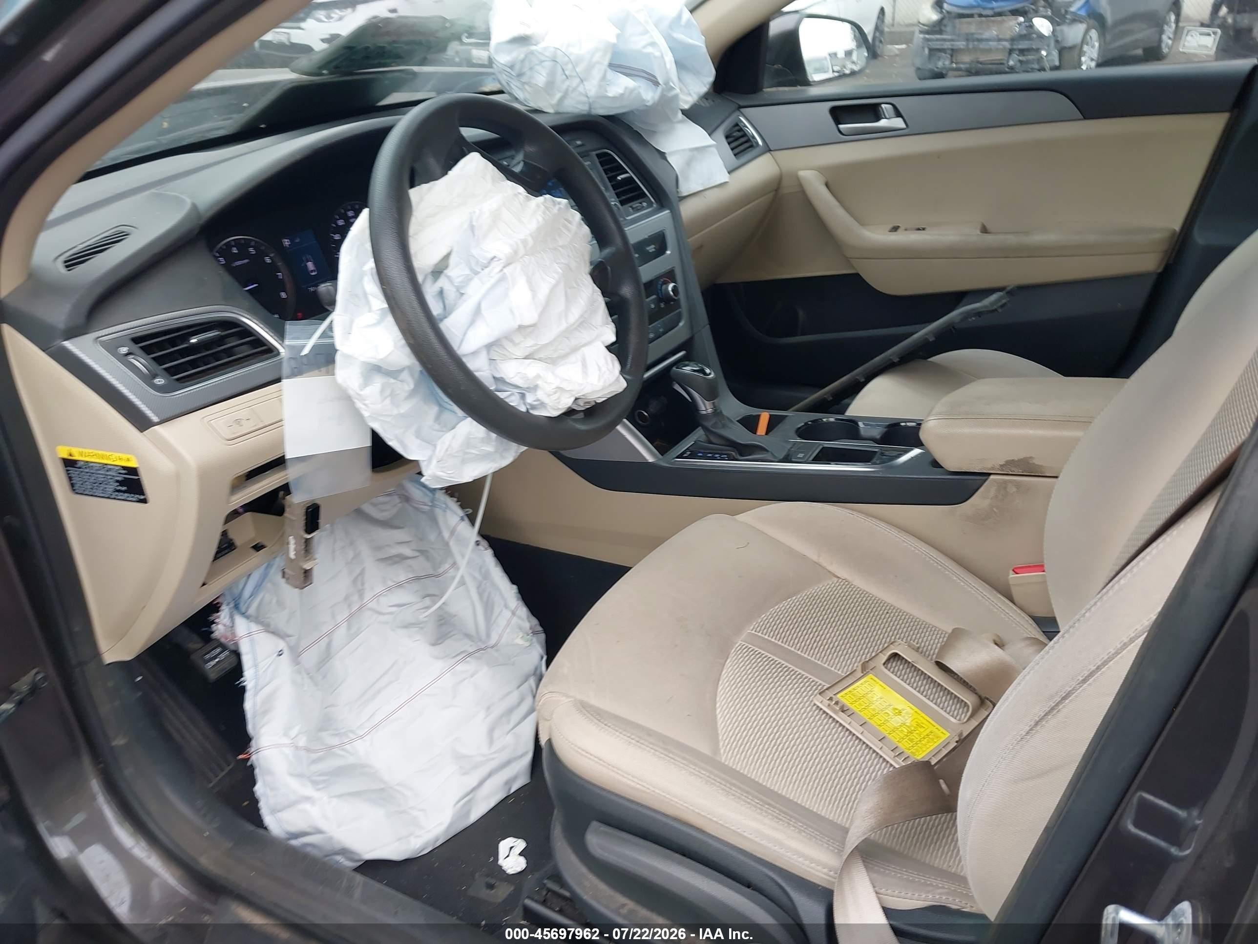 2015 Hyundai Sonata Se Серый vin: 5NPE24AFXFH038048