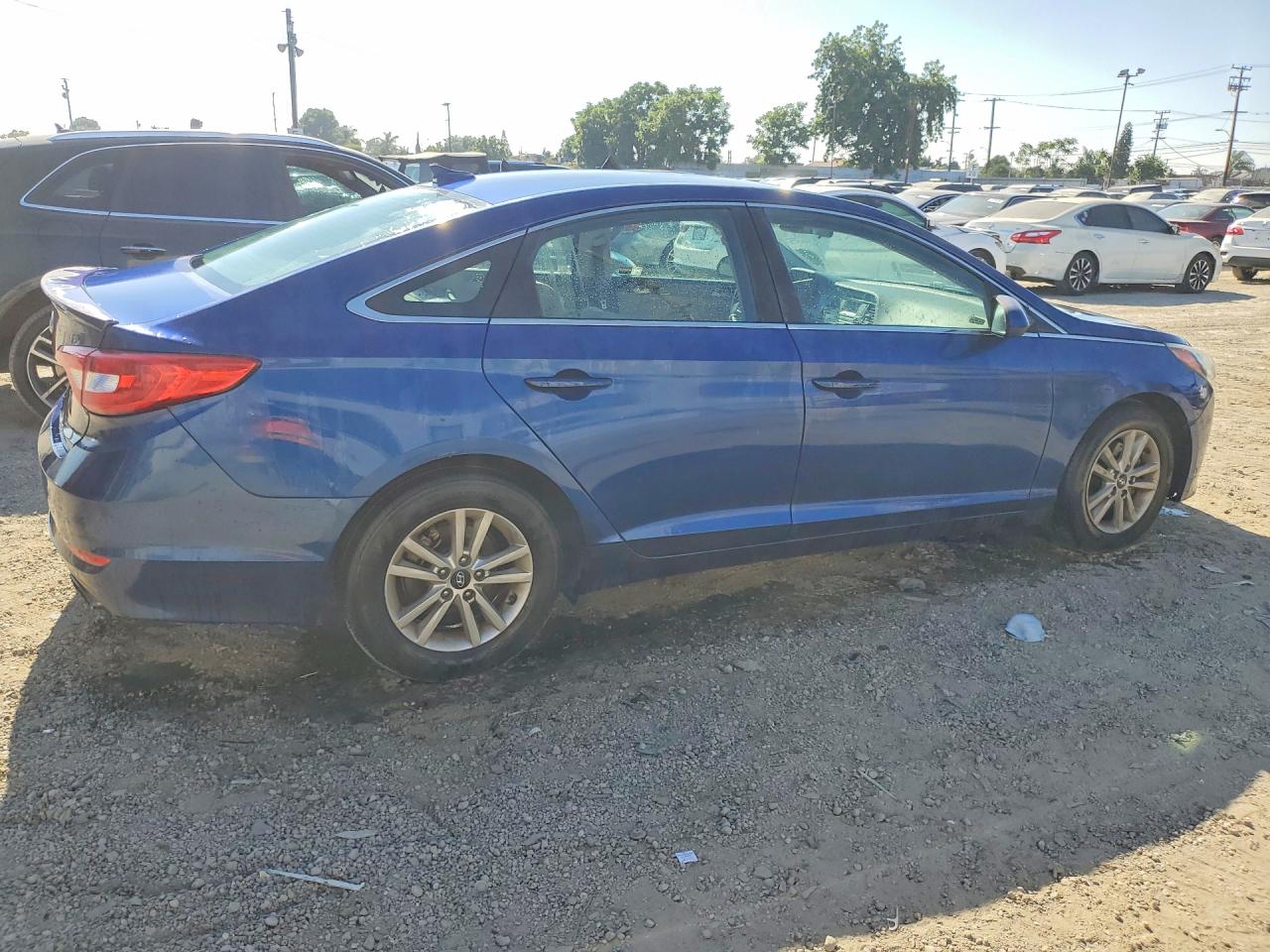 2015 Hyundai Sonata Se Синий vin: 5NPE24AFXFH079487