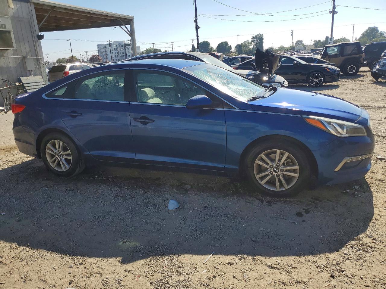 2015 Hyundai Sonata Se Синий vin: 5NPE24AFXFH079487