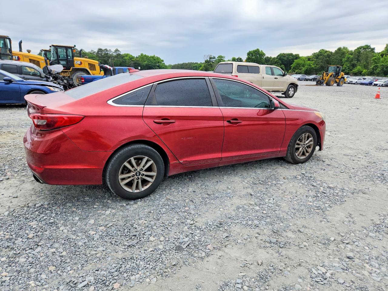 2015 Hyundai Sonata Se Burgundy vin: 5NPE24AFXFH098556