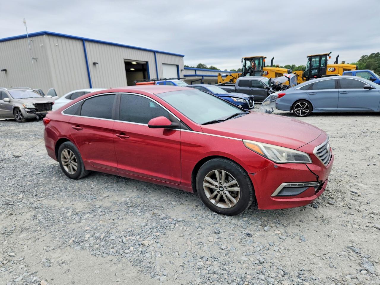2015 Hyundai Sonata Se Burgundy vin: 5NPE24AFXFH098556