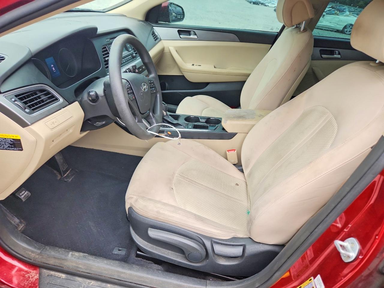 2015 Hyundai Sonata Se Burgundy vin: 5NPE24AFXFH098556