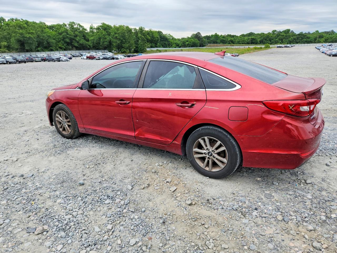 2015 Hyundai Sonata Se Burgundy vin: 5NPE24AFXFH098556