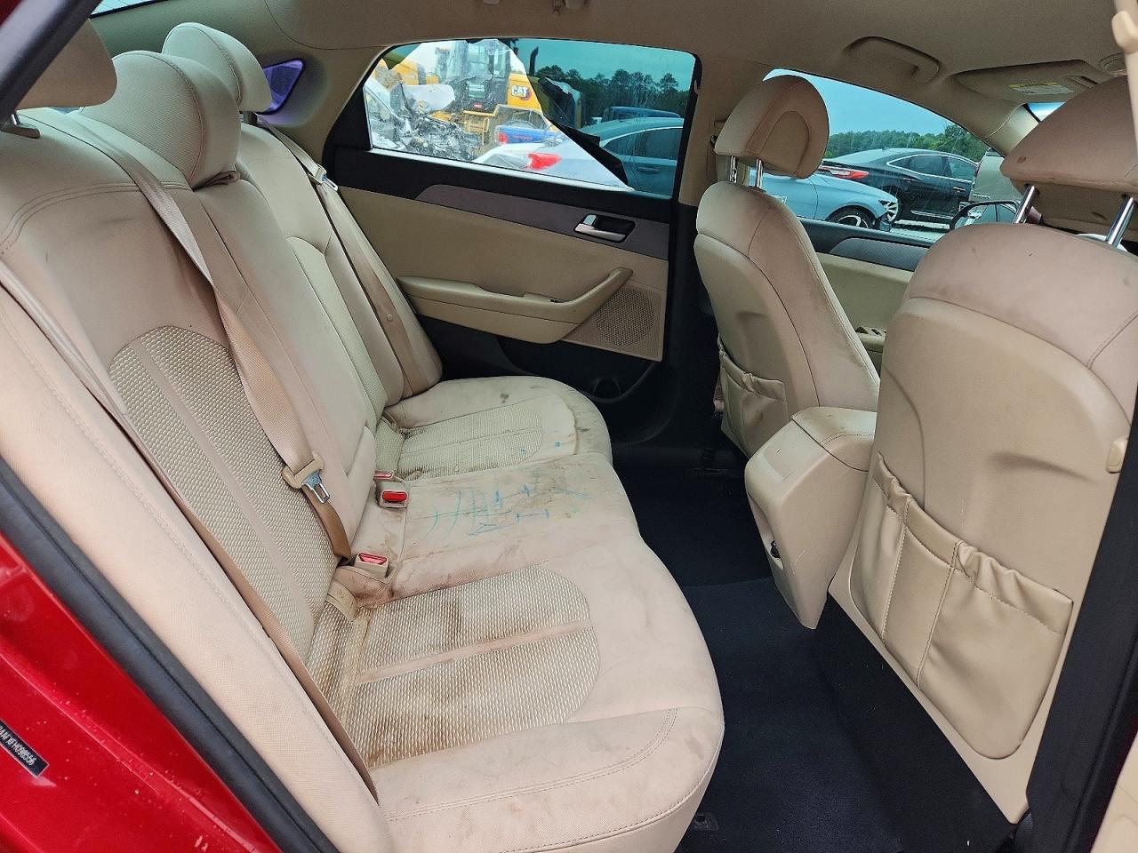 2015 Hyundai Sonata Se Burgundy vin: 5NPE24AFXFH098556