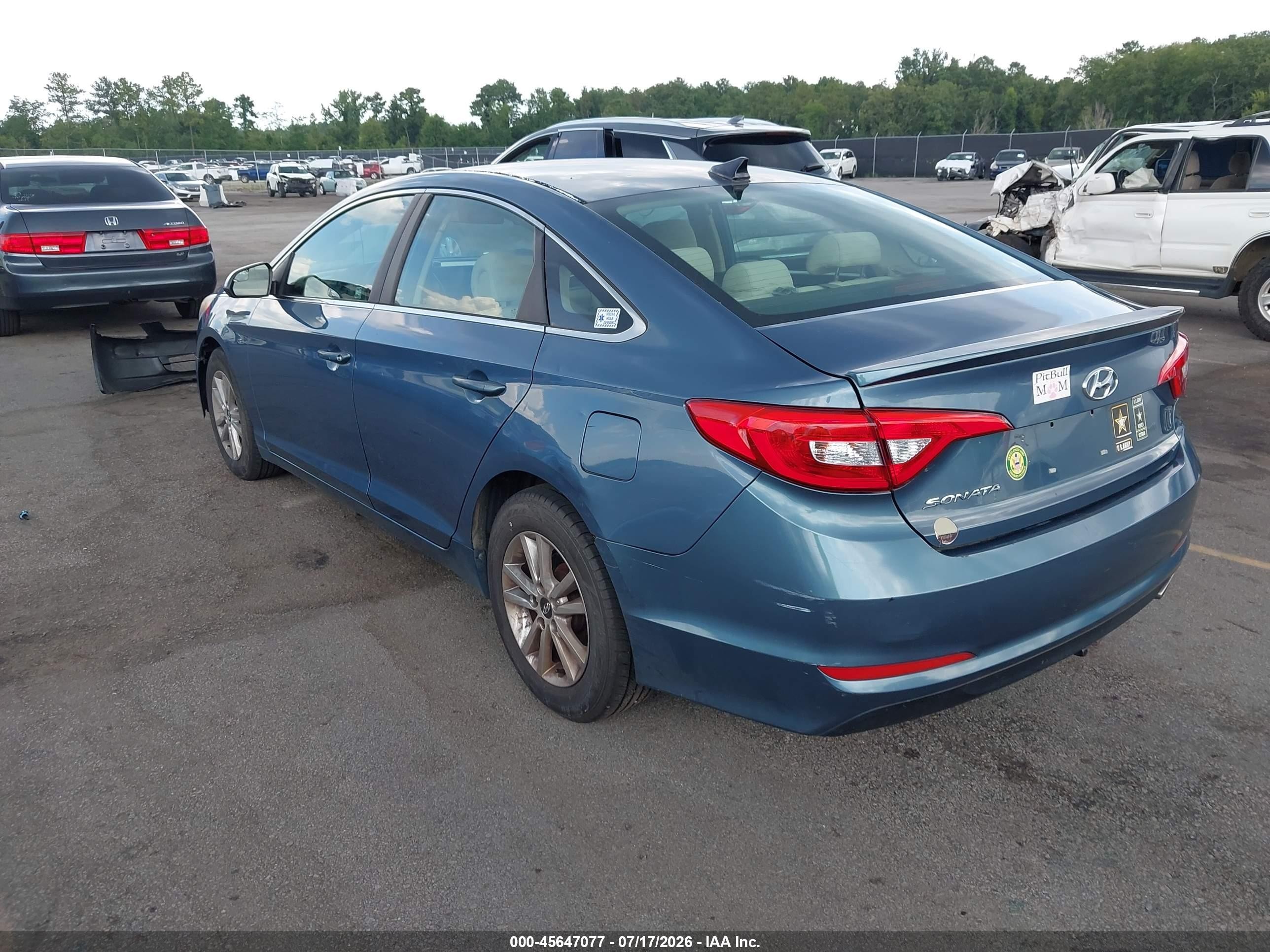 2015 Hyundai Sonata Se Blue vin: 5NPE24AFXFH118563