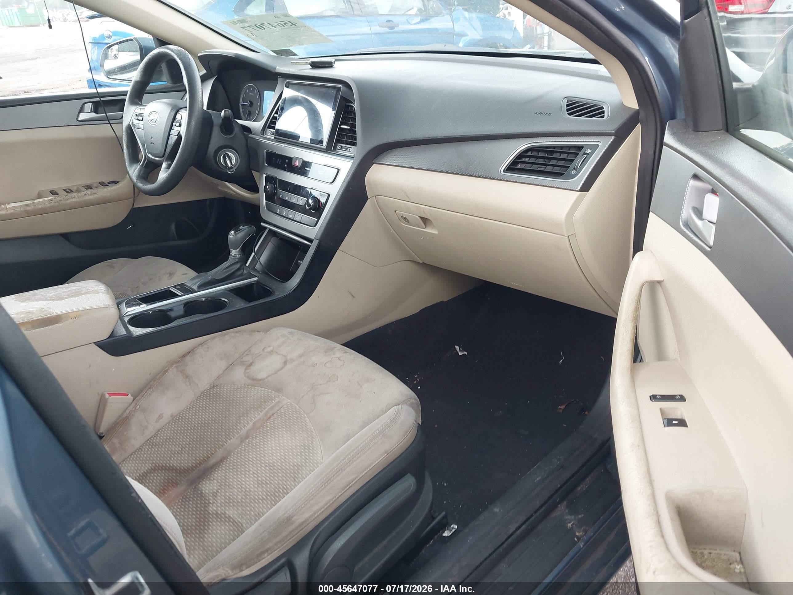 2015 Hyundai Sonata Se Blue vin: 5NPE24AFXFH118563