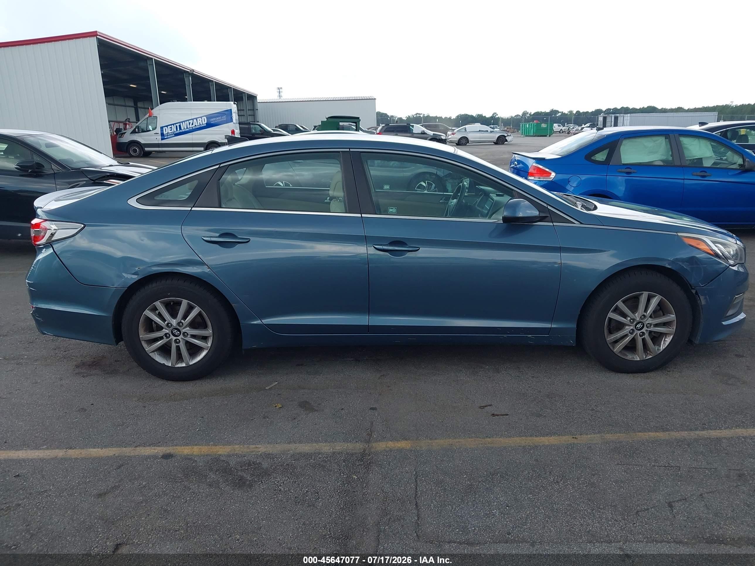 2015 Hyundai Sonata Se Blue vin: 5NPE24AFXFH118563
