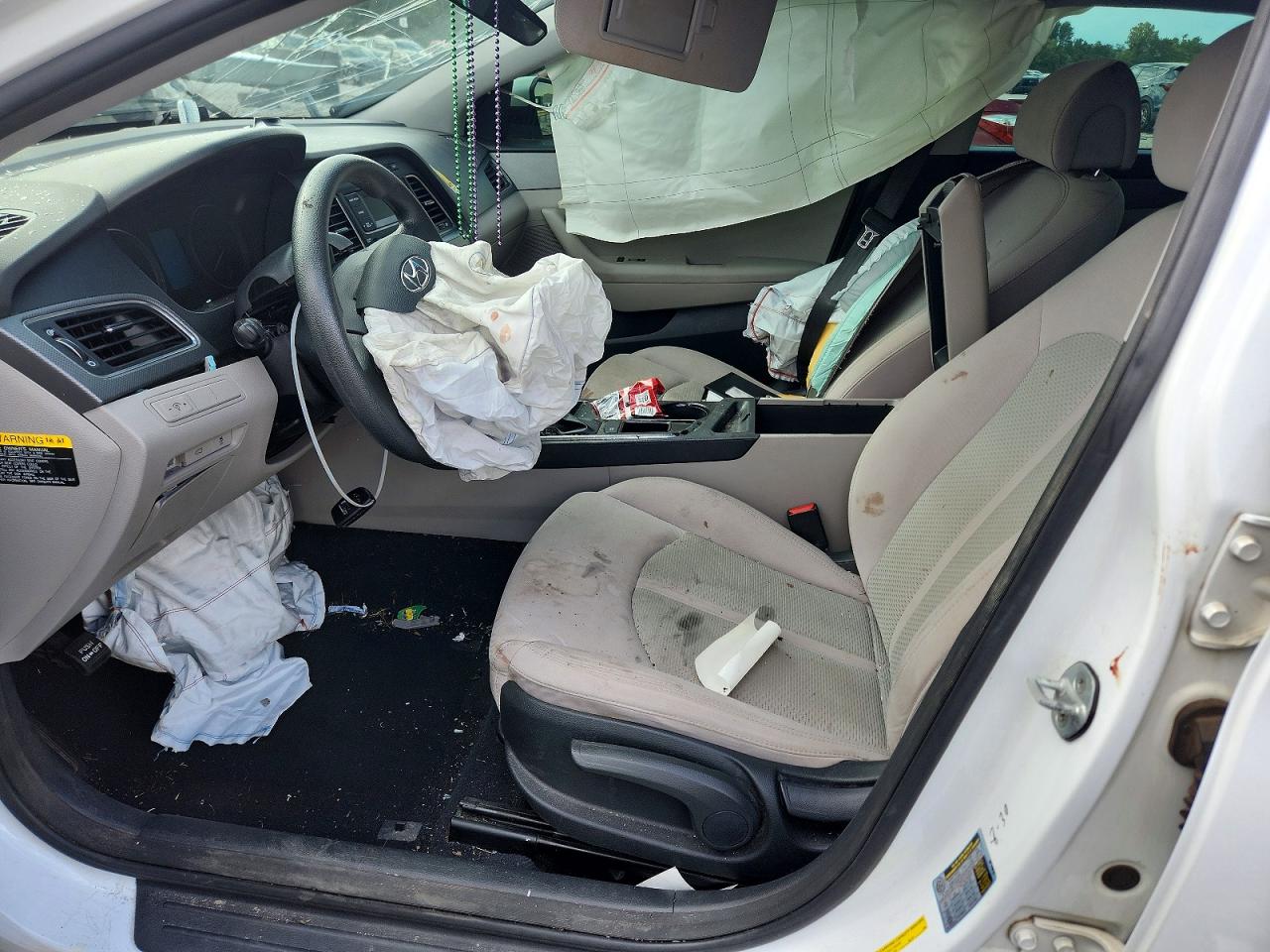 2015 Hyundai Sonata Se White vin: 5NPE24AFXFH131653