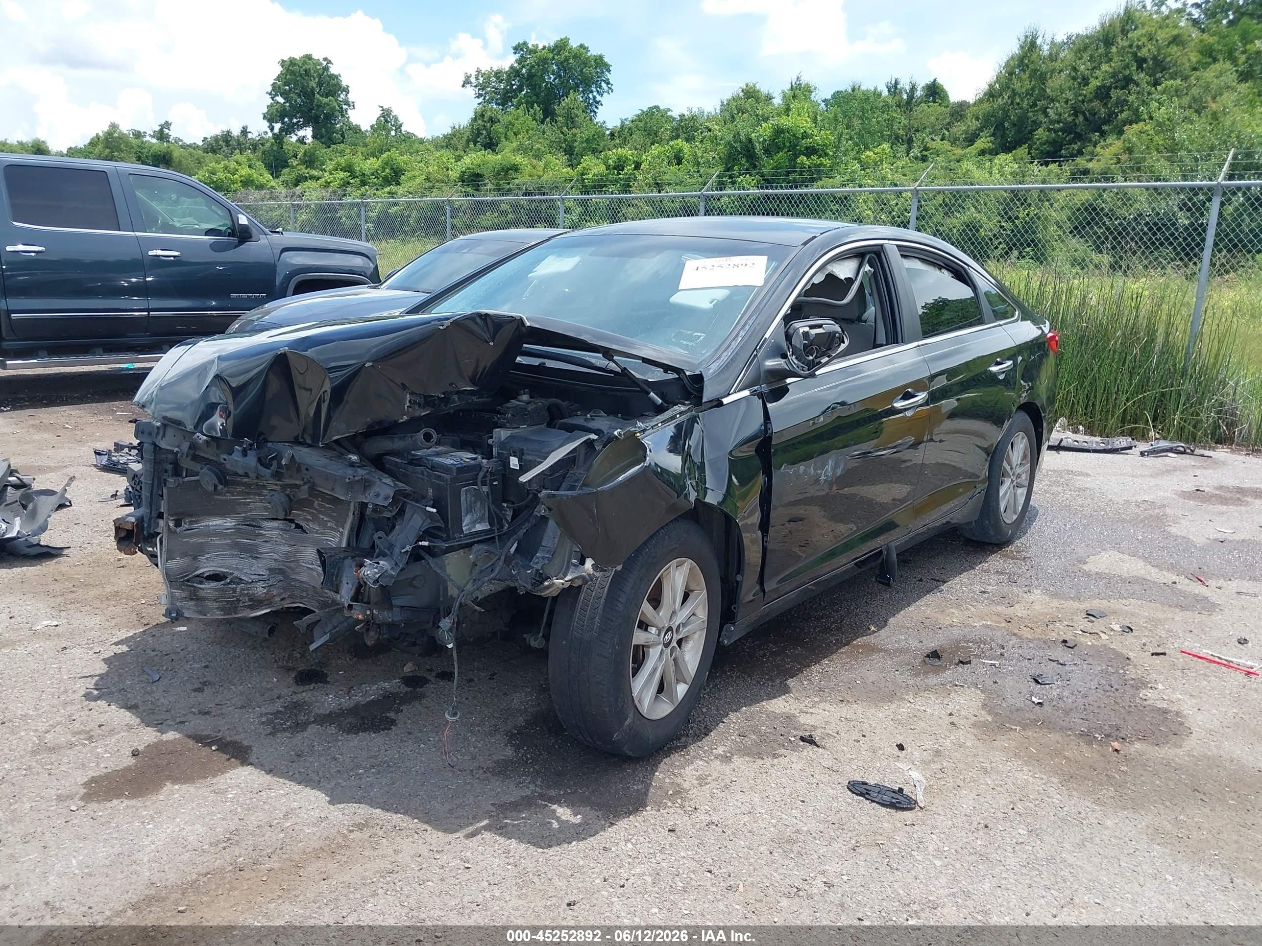 2015 Hyundai Sonata Se Black vin: 5NPE24AFXFH139932