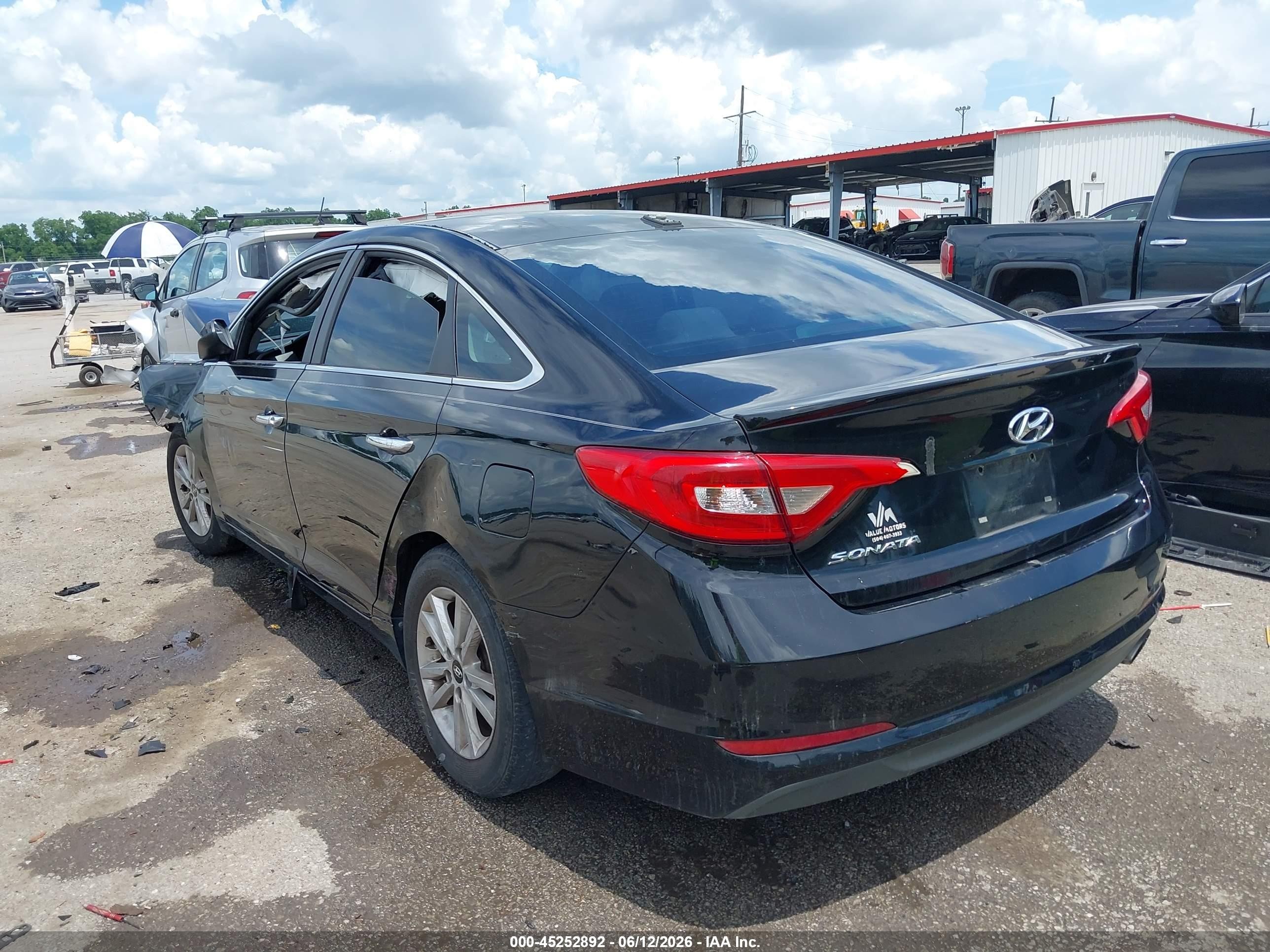 2015 Hyundai Sonata Se Black vin: 5NPE24AFXFH139932