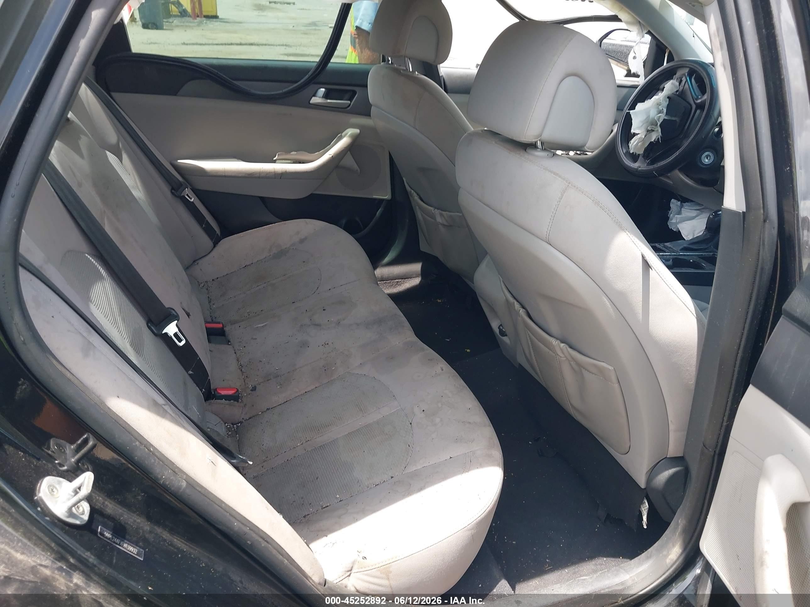 2015 Hyundai Sonata Se Black vin: 5NPE24AFXFH139932