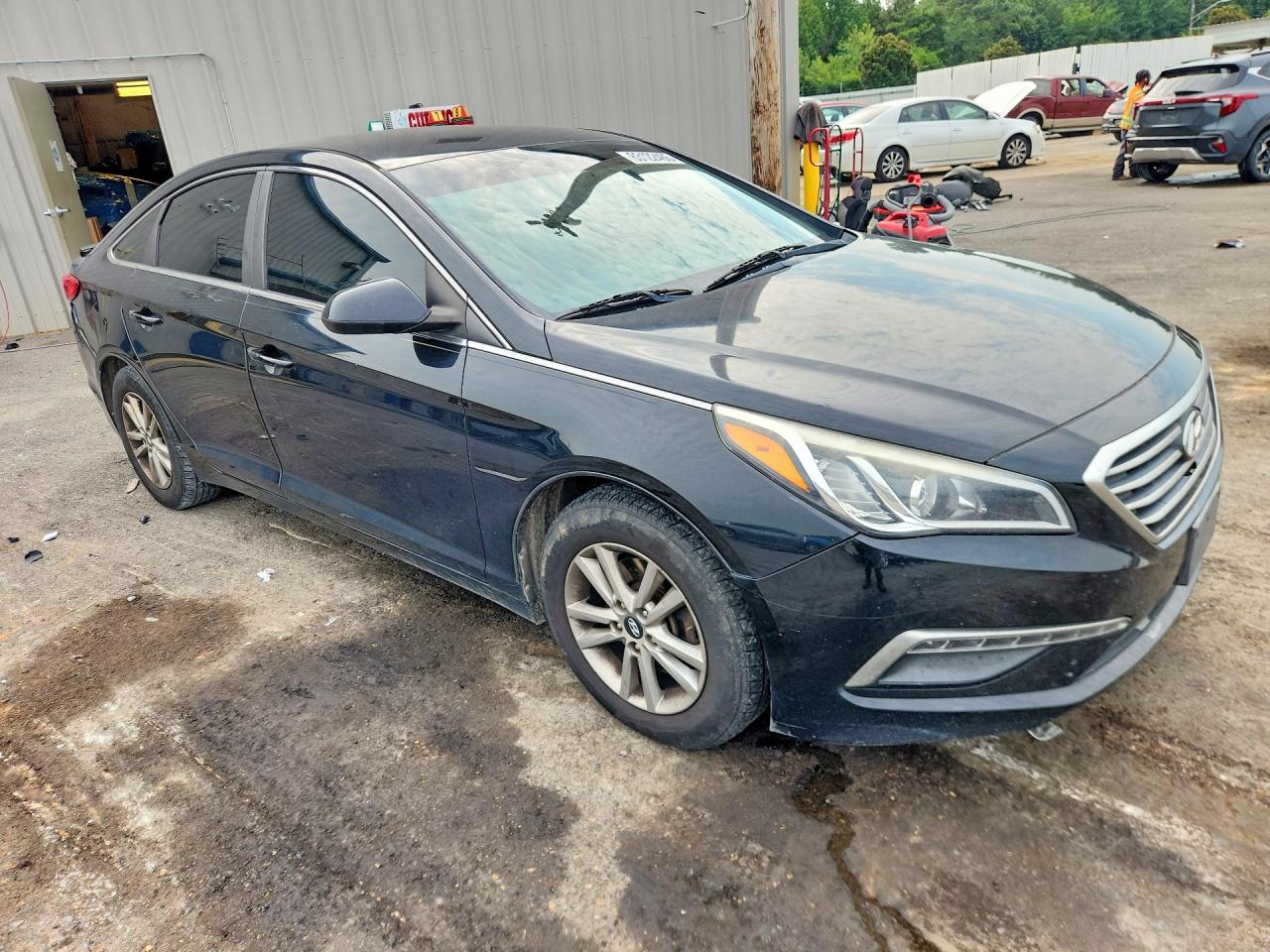 2015 Hyundai Sonata Se Черный vin: 5NPE24AFXFH141664