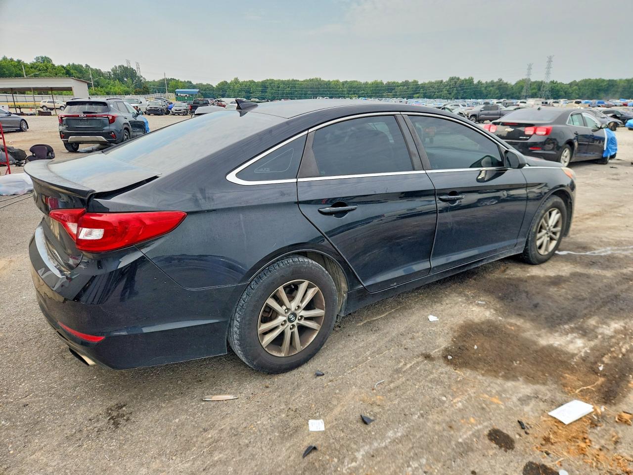 2015 Hyundai Sonata Se Черный vin: 5NPE24AFXFH141664