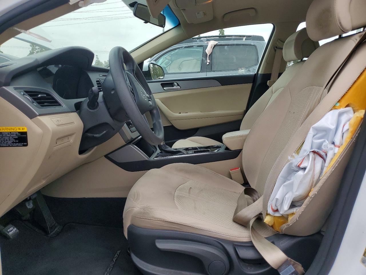2015 Hyundai Sonata Se White vin: 5NPE24AFXFH145231