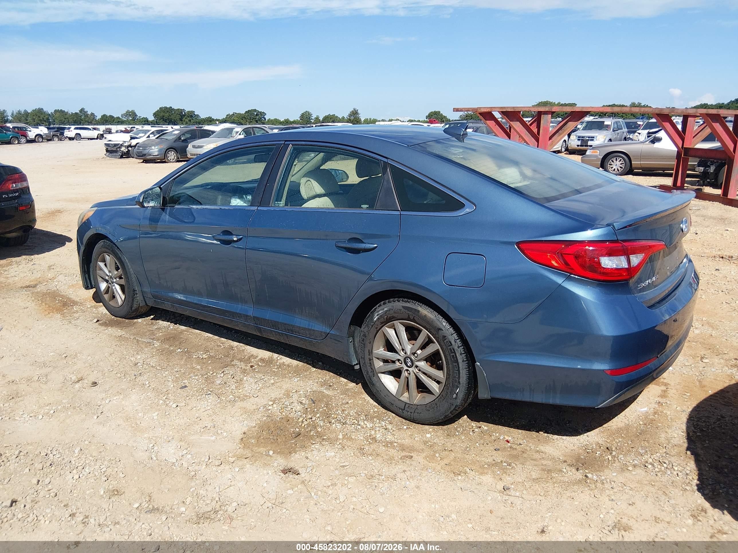 2015 Hyundai Sonata Se Blue vin: 5NPE24AFXFH147156