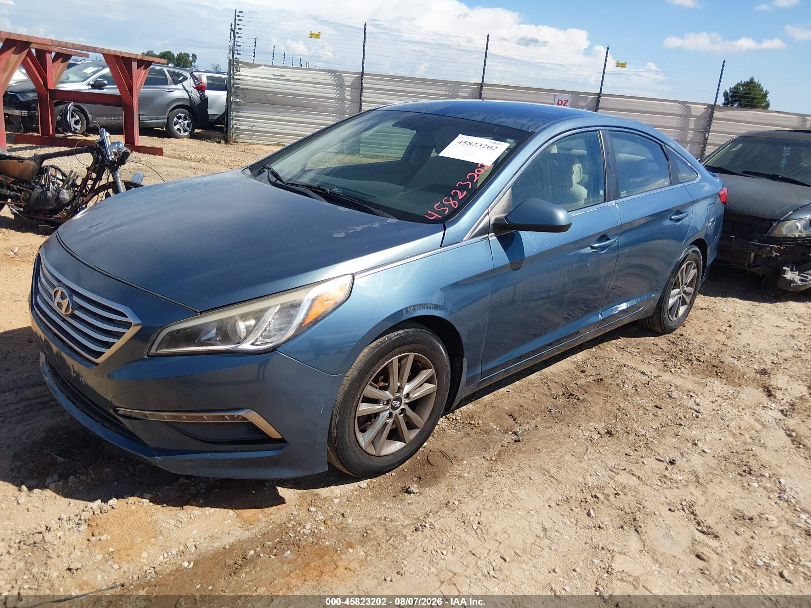 2015 Hyundai Sonata Se Blue vin: 5NPE24AFXFH147156