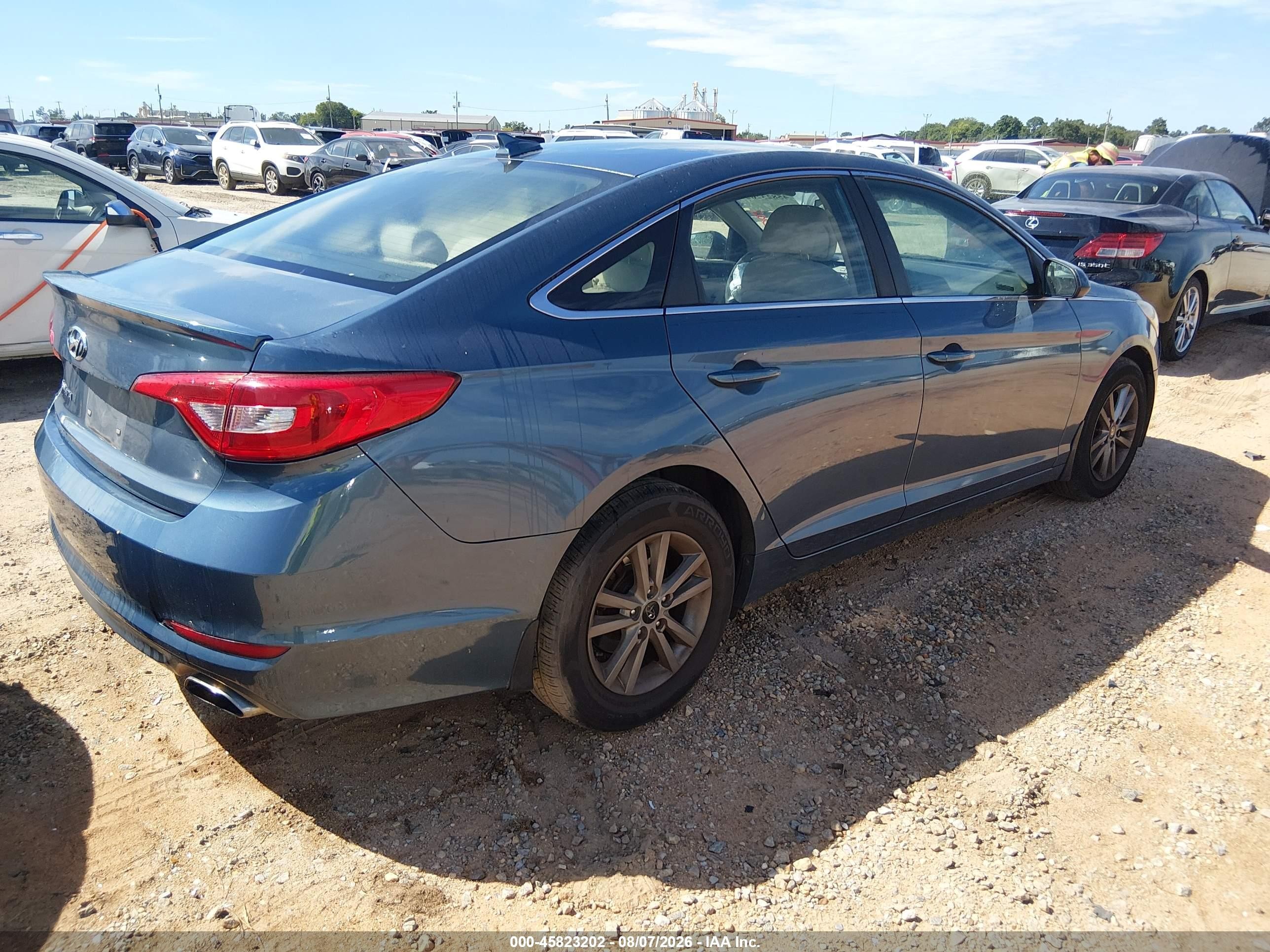 2015 Hyundai Sonata Se Blue vin: 5NPE24AFXFH147156