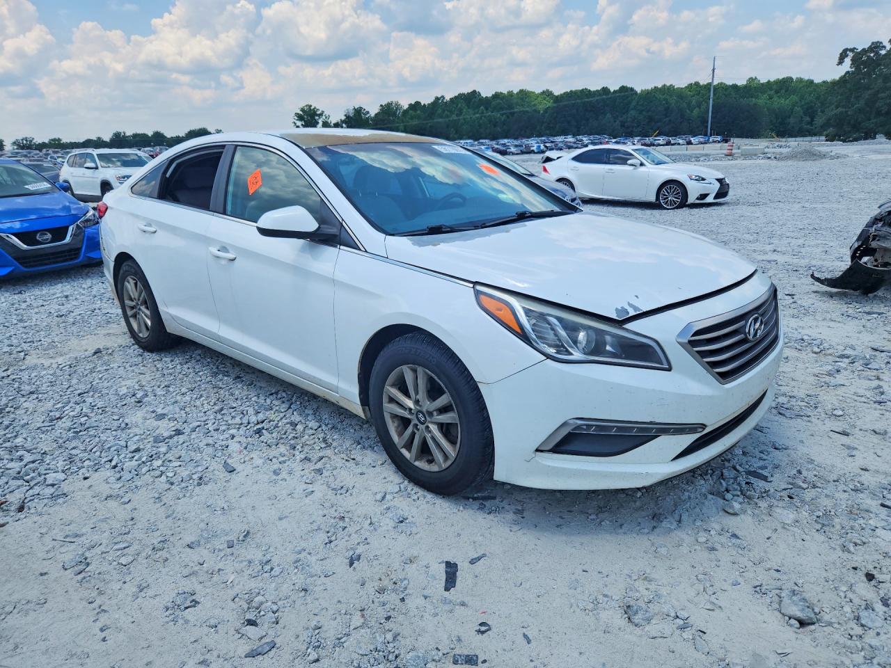 2015 Hyundai Sonata Se White vin: 5NPE24AFXFH147657