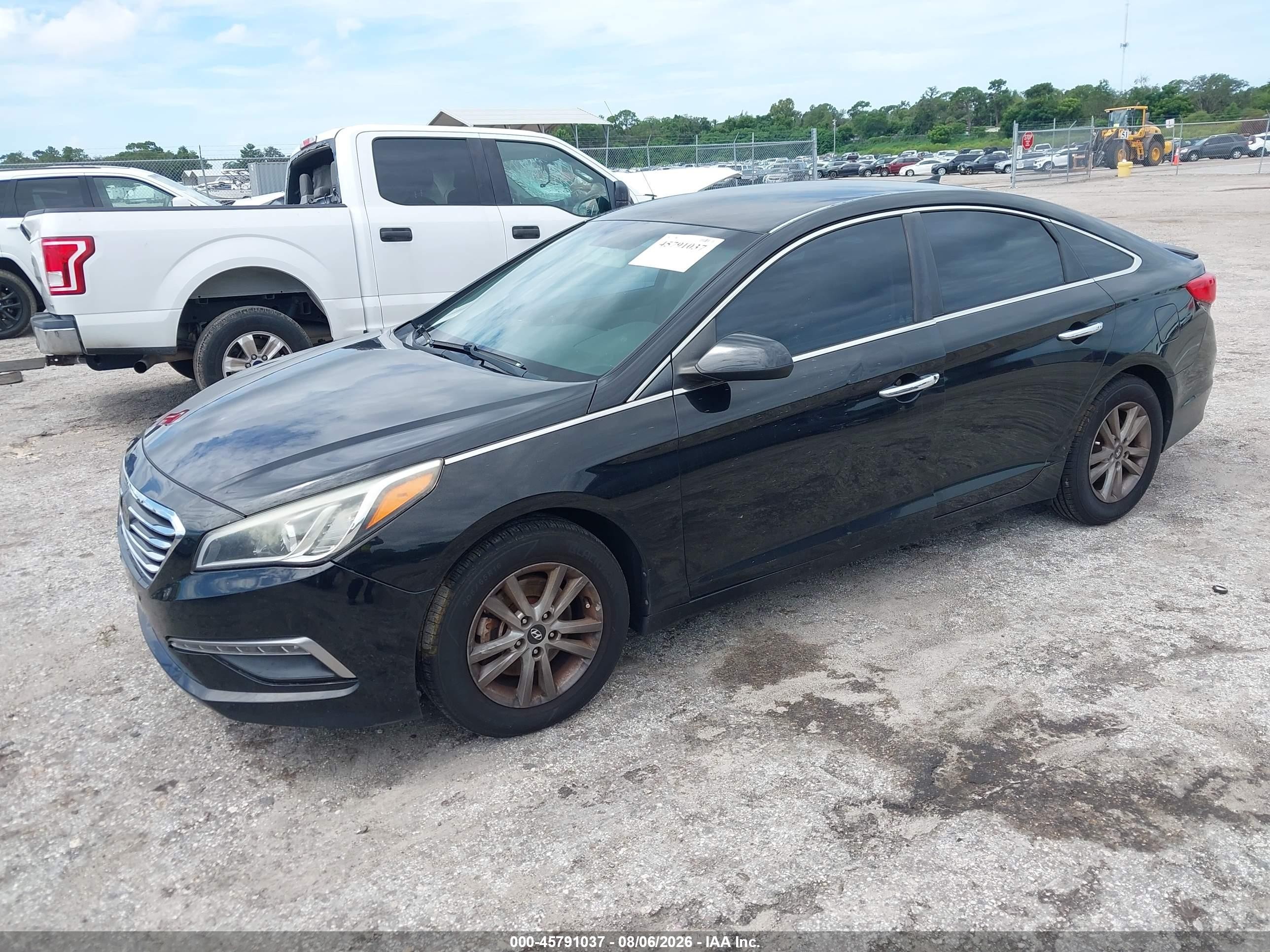 2015 Hyundai Sonata Se Black vin: 5NPE24AFXFH155662
