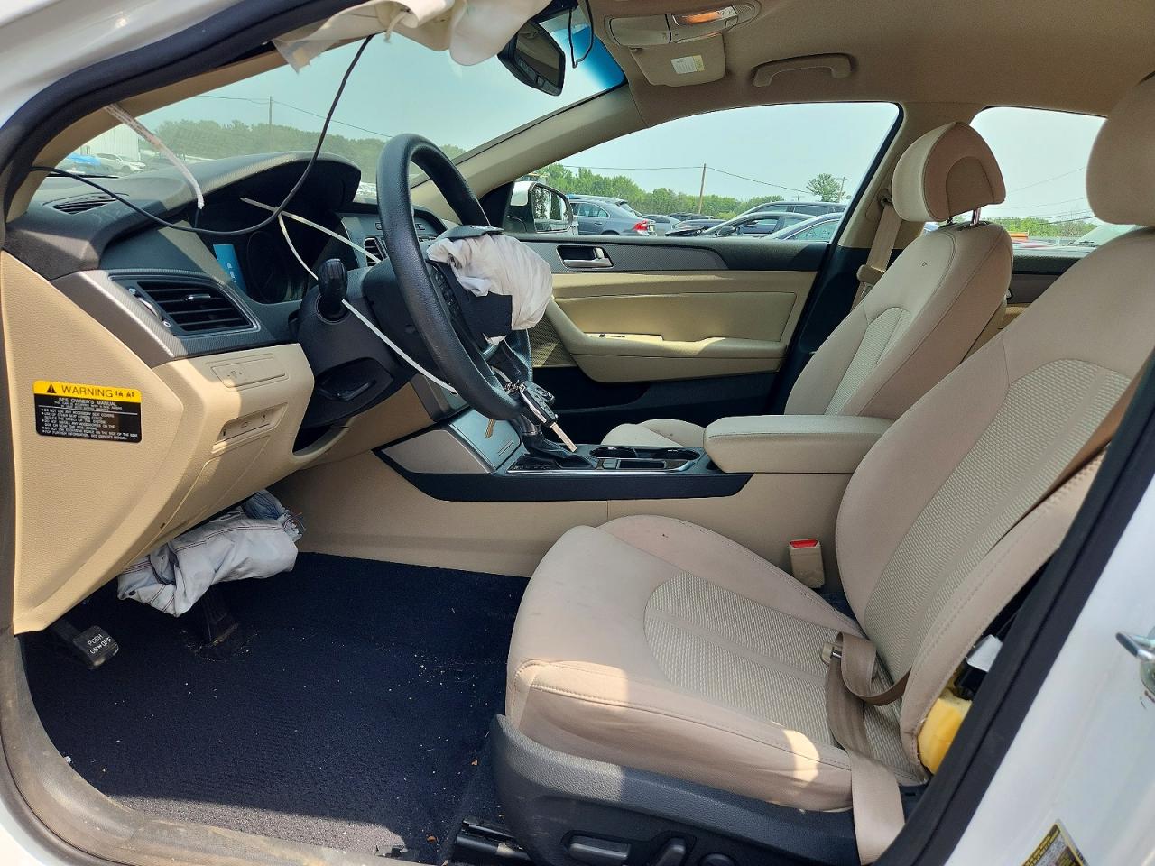 2015 Hyundai Sonata Se White vin: 5NPE24AFXFH156181