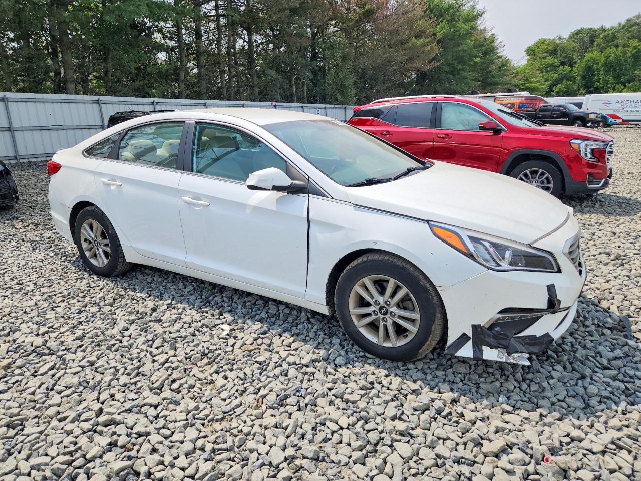 2015 Hyundai Sonata Se White vin: 5NPE24AFXFH156181