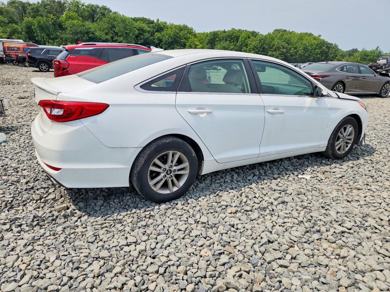 2015 Hyundai Sonata Se White vin: 5NPE24AFXFH156181