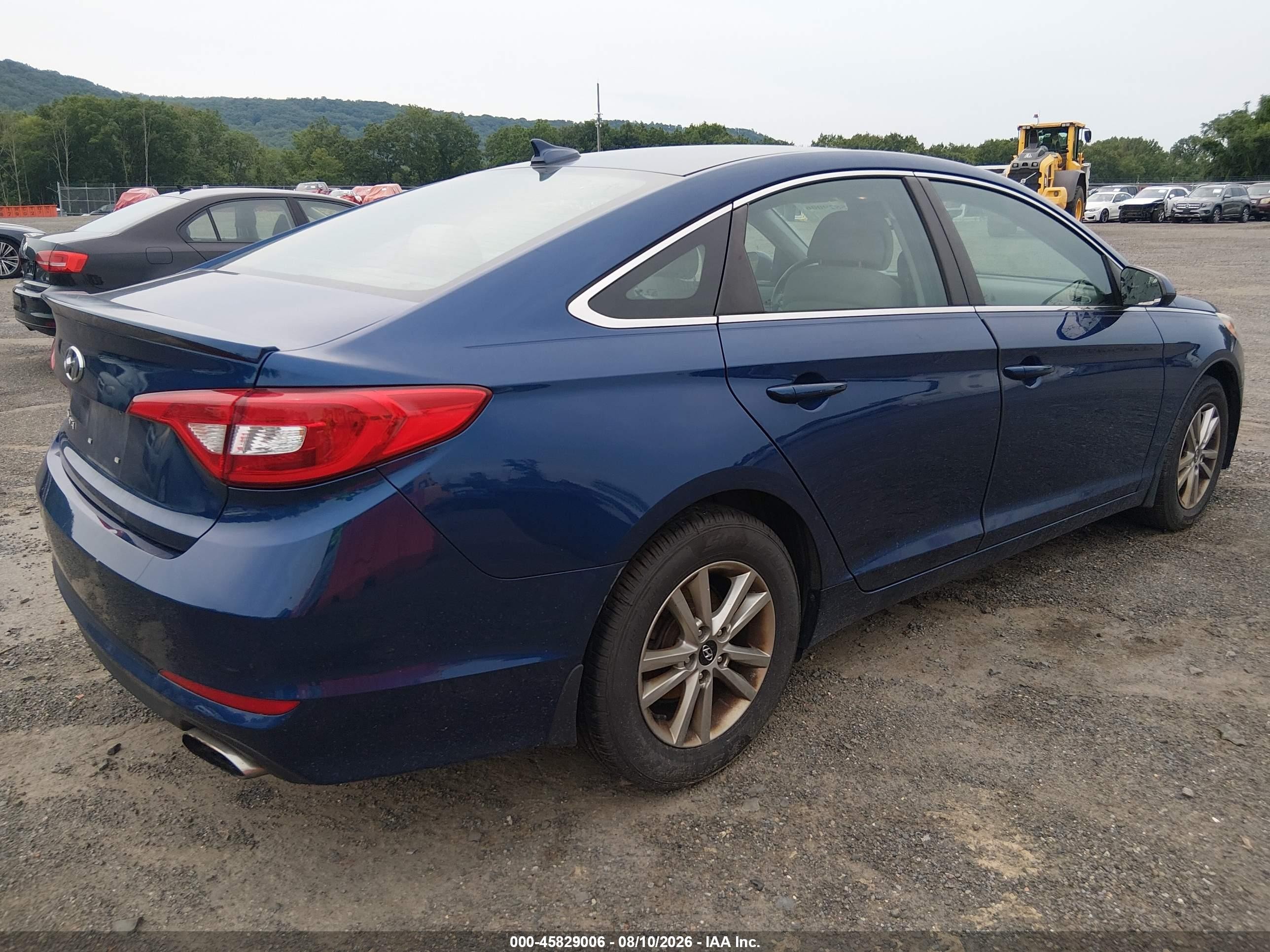 2015 Hyundai Sonata Se Синий vin: 5NPE24AFXFH158724